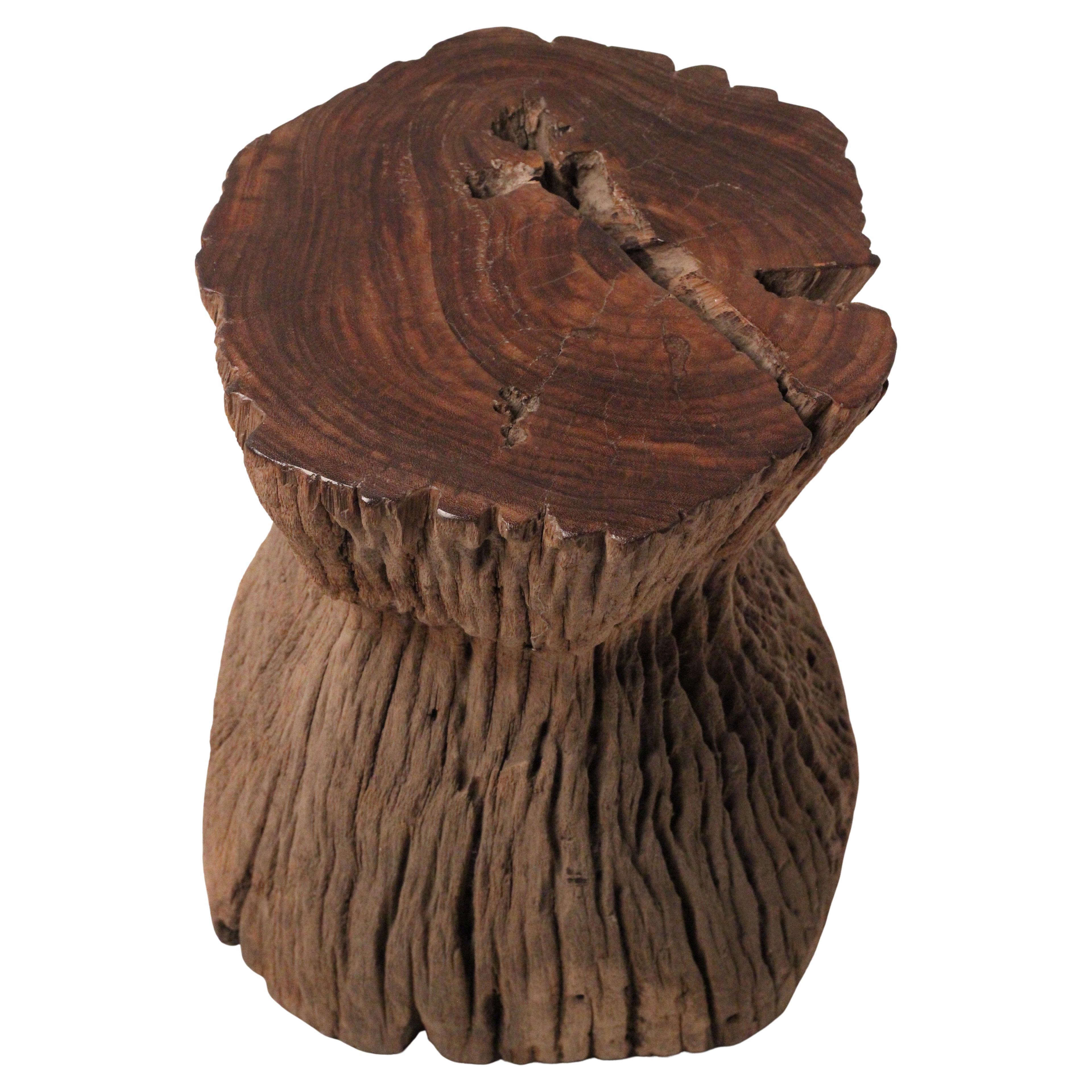 Wabi-Sabi Teak Root Stool or Side Table, Lombok Indonesia, 20th Century For Sale 5
