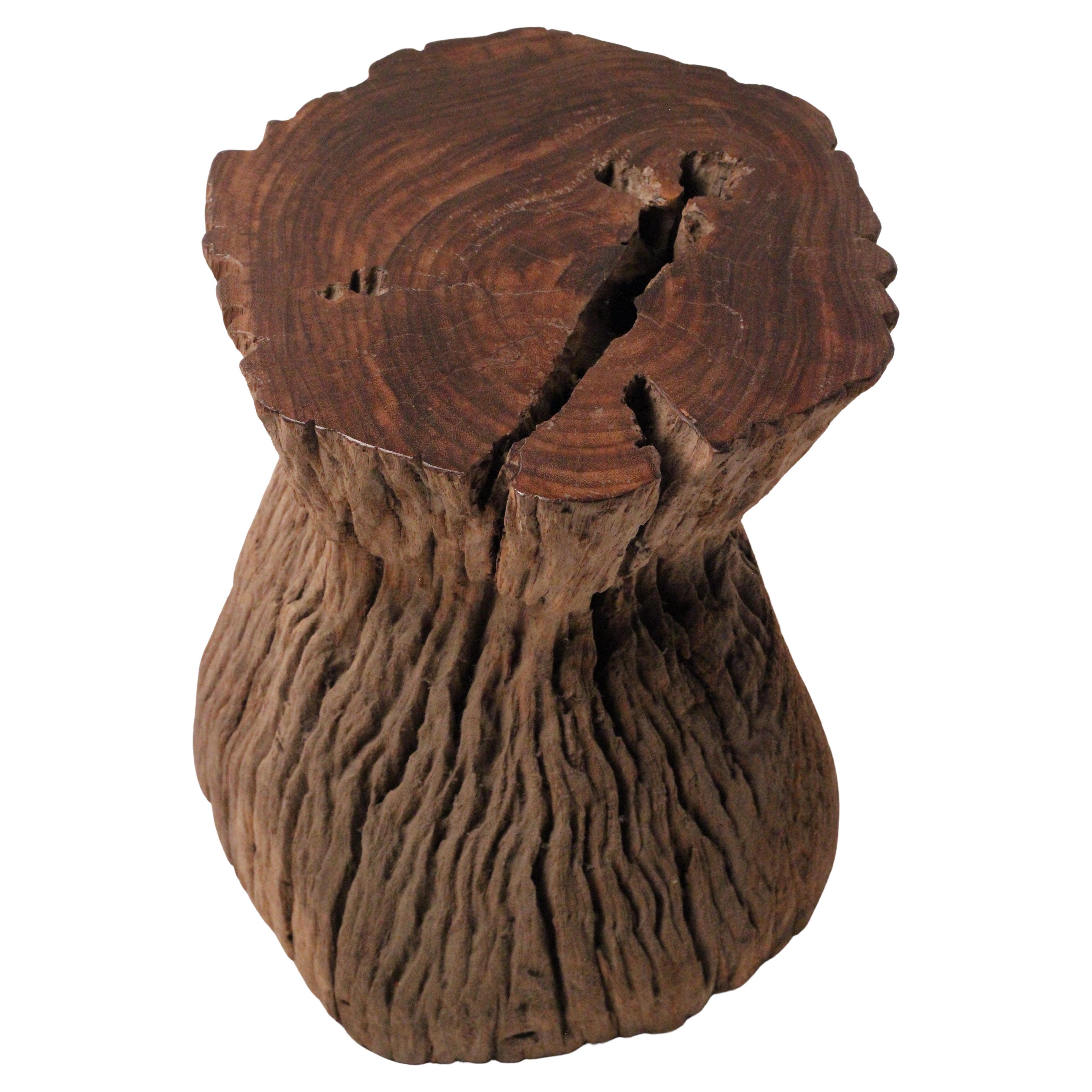 Wabi-Sabi Teak Root Stool or Side Table, Lombok Indonesia, 20th Century For Sale 6