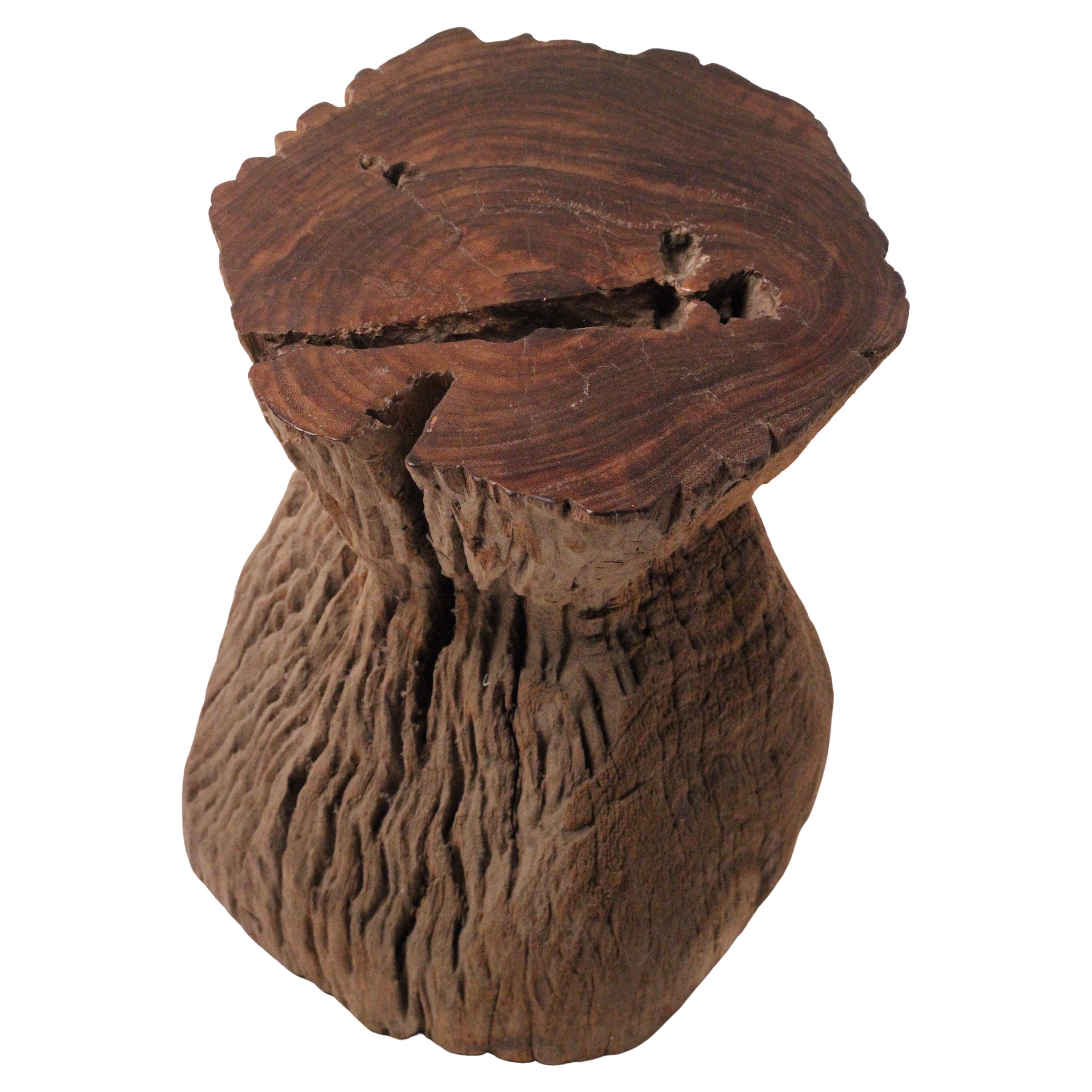 Wabi-Sabi Teak Root Stool or Side Table, Lombok Indonesia, 20th Century For Sale 7