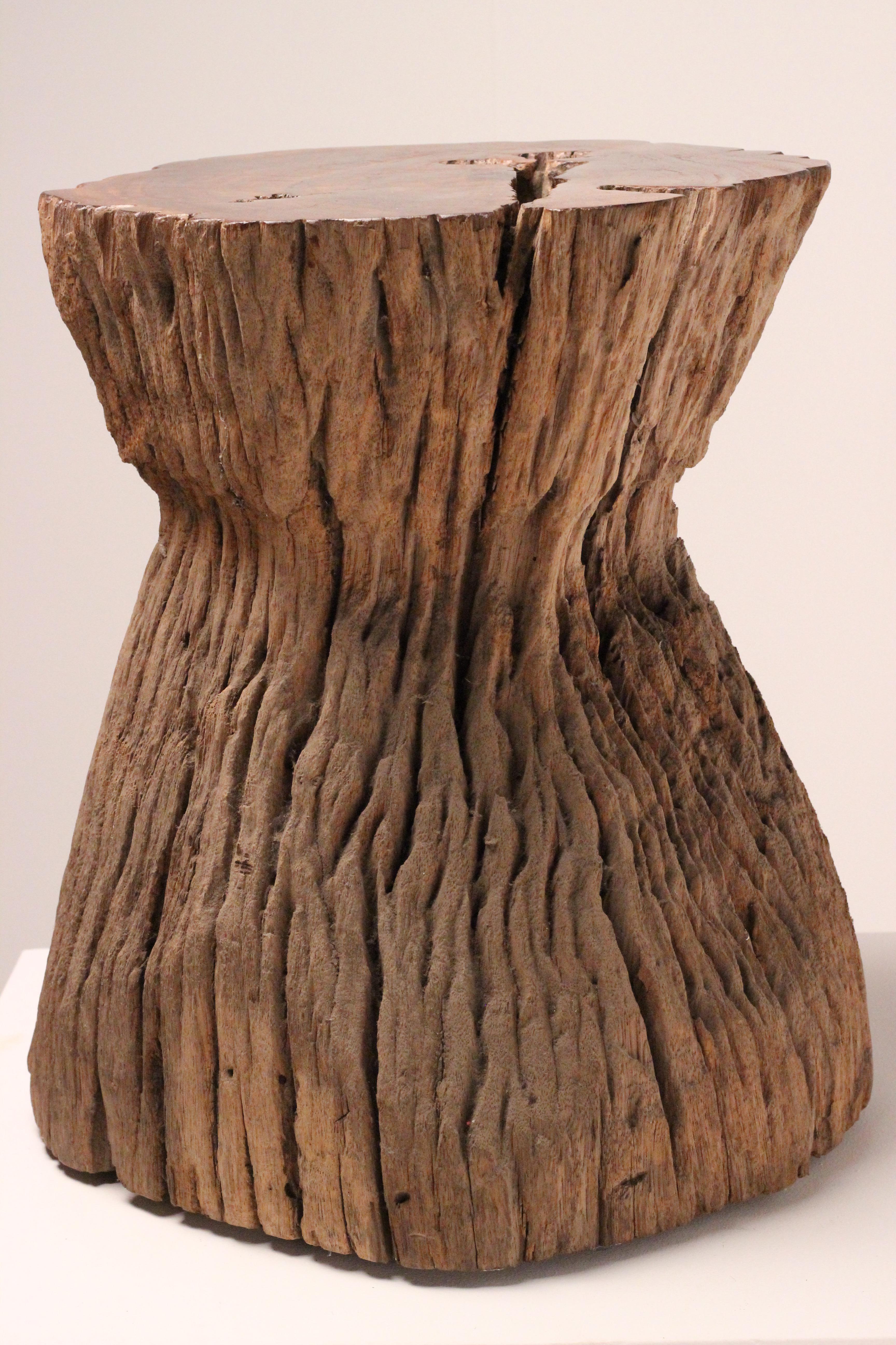 Wabi-Sabi Teak Root Stool or Side Table, Lombok Indonesia, 20th Century For Sale 11