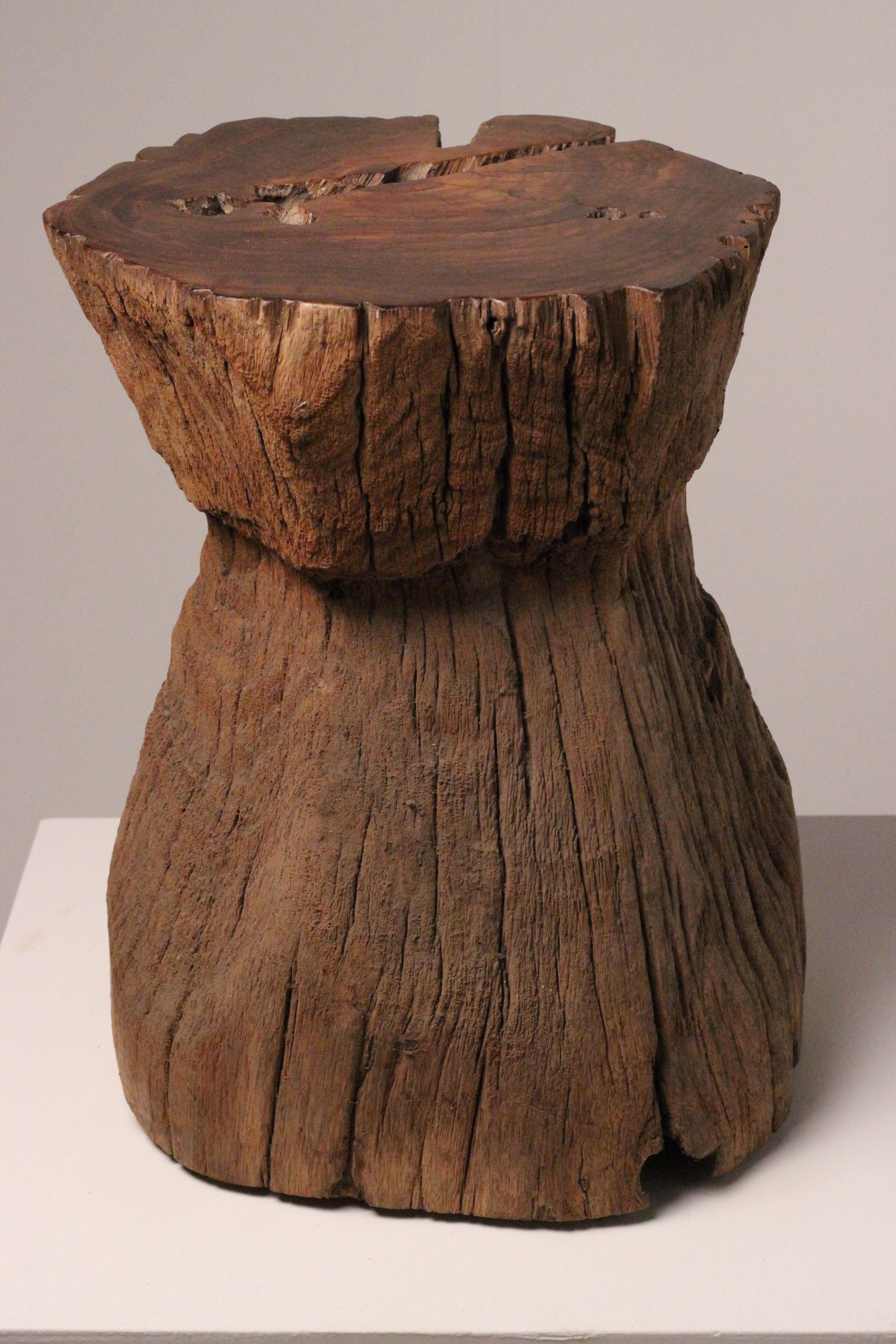 Wabi-Sabi Teak Root Stool or Side Table, Lombok Indonesia, 20th Century For Sale 12