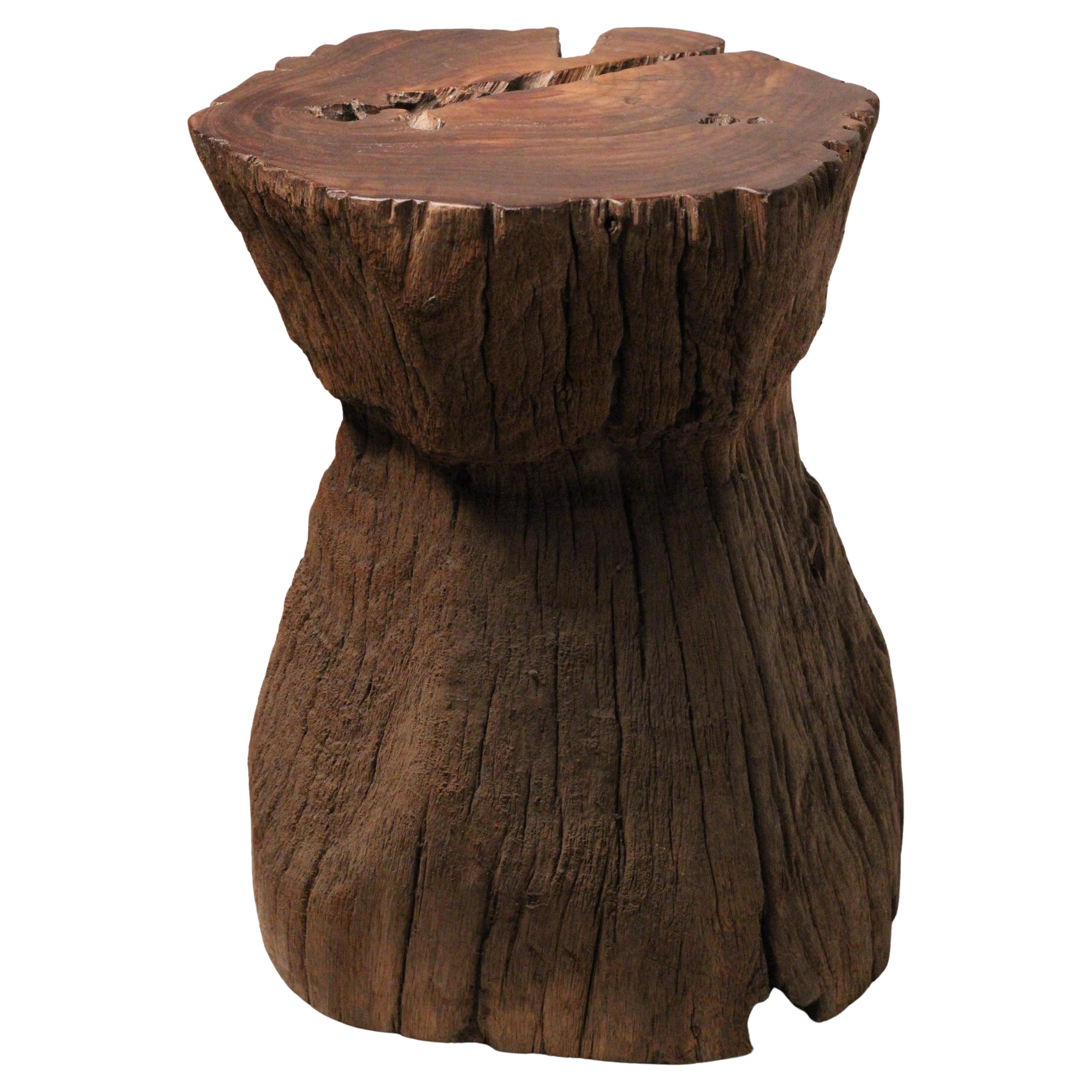 Wabi-Sabi Teak Root Stool or Side Table, Lombok Indonesia, 20th Century For Sale 2