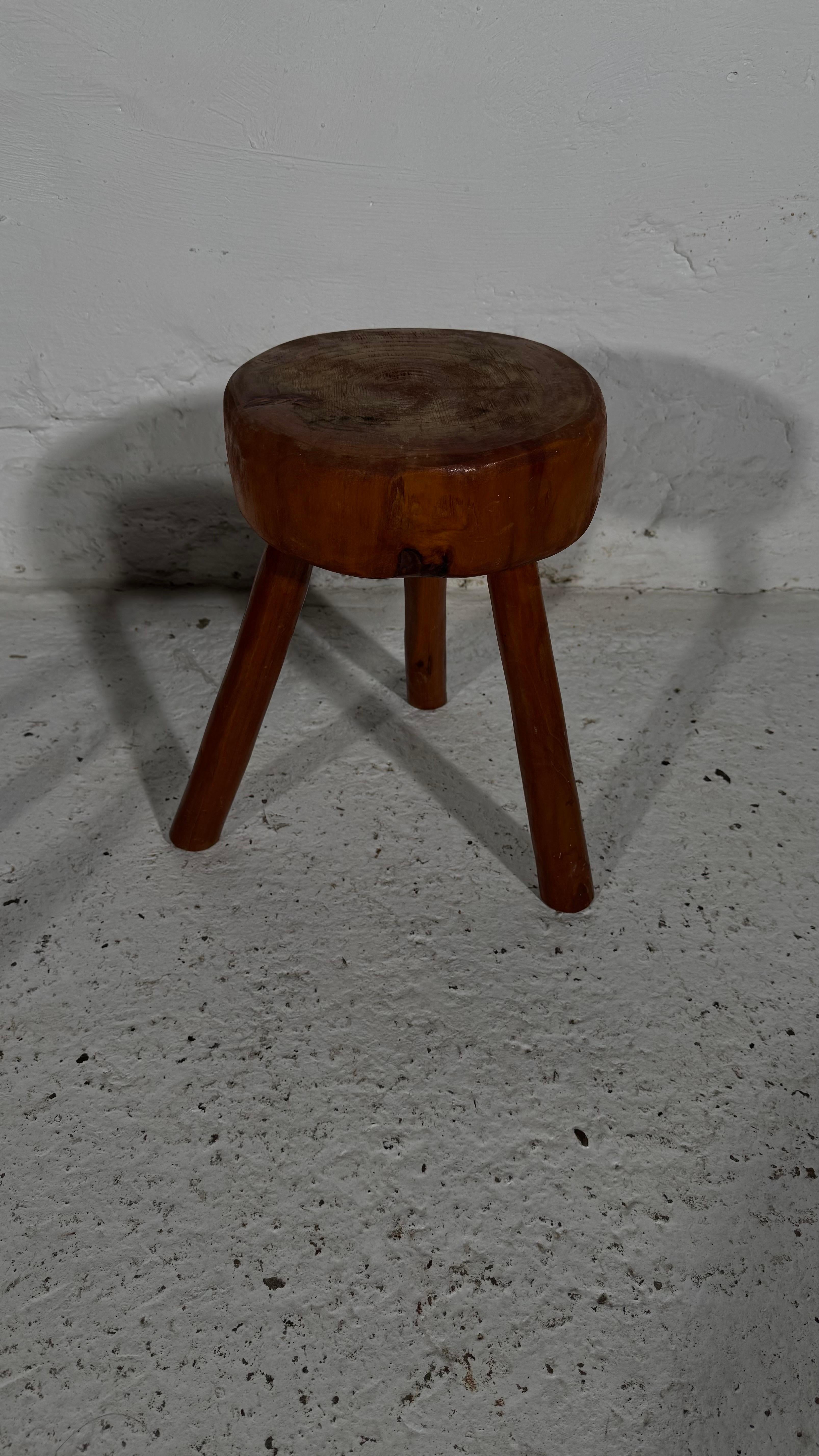 Wabi Sabi tripod stools, France 1960s, Set Of Two. For Sale 7