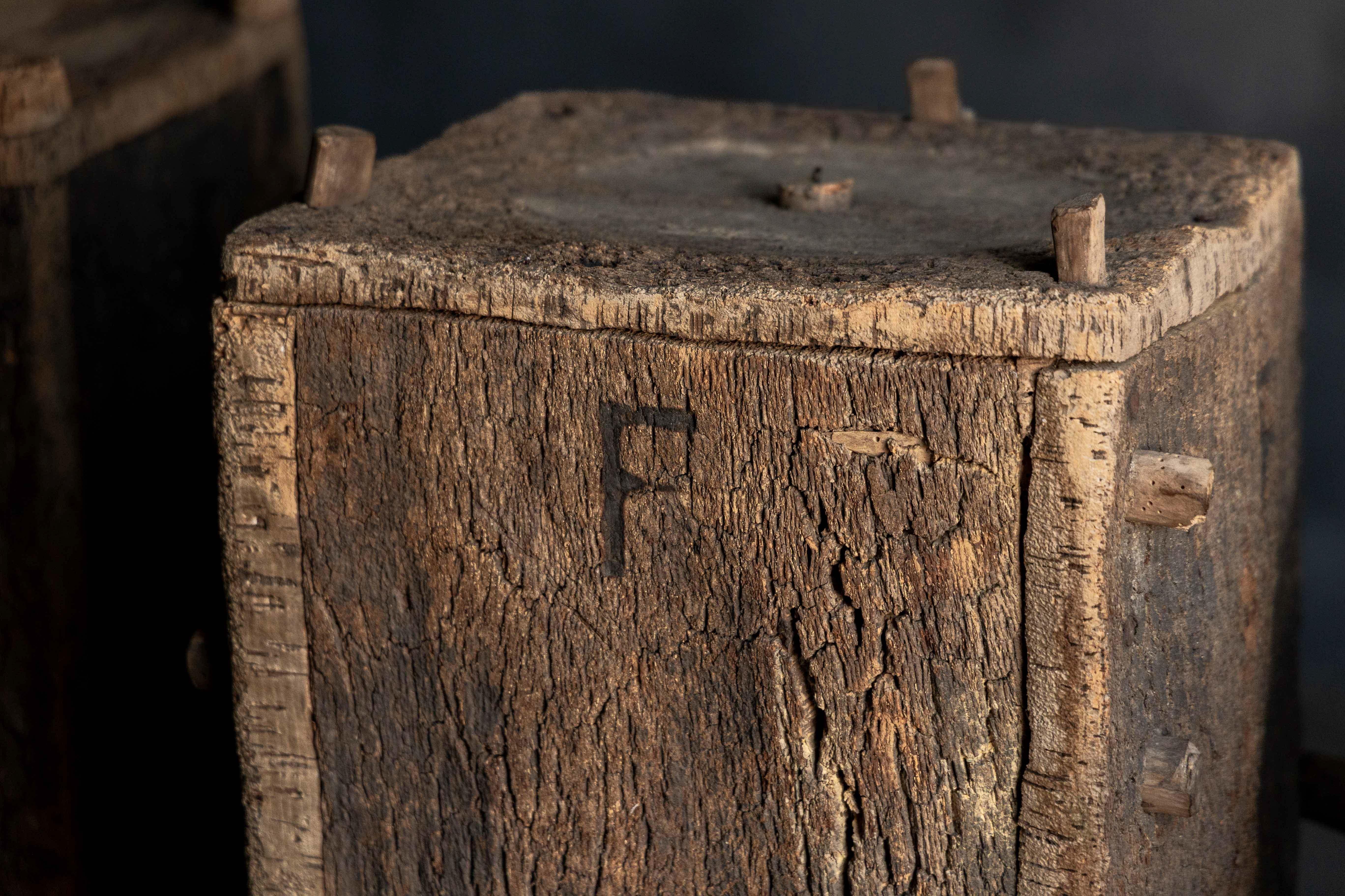 Alveari di tronchi vernacolari Wabi Sabi, Francia, XIX secolo in vendita 5