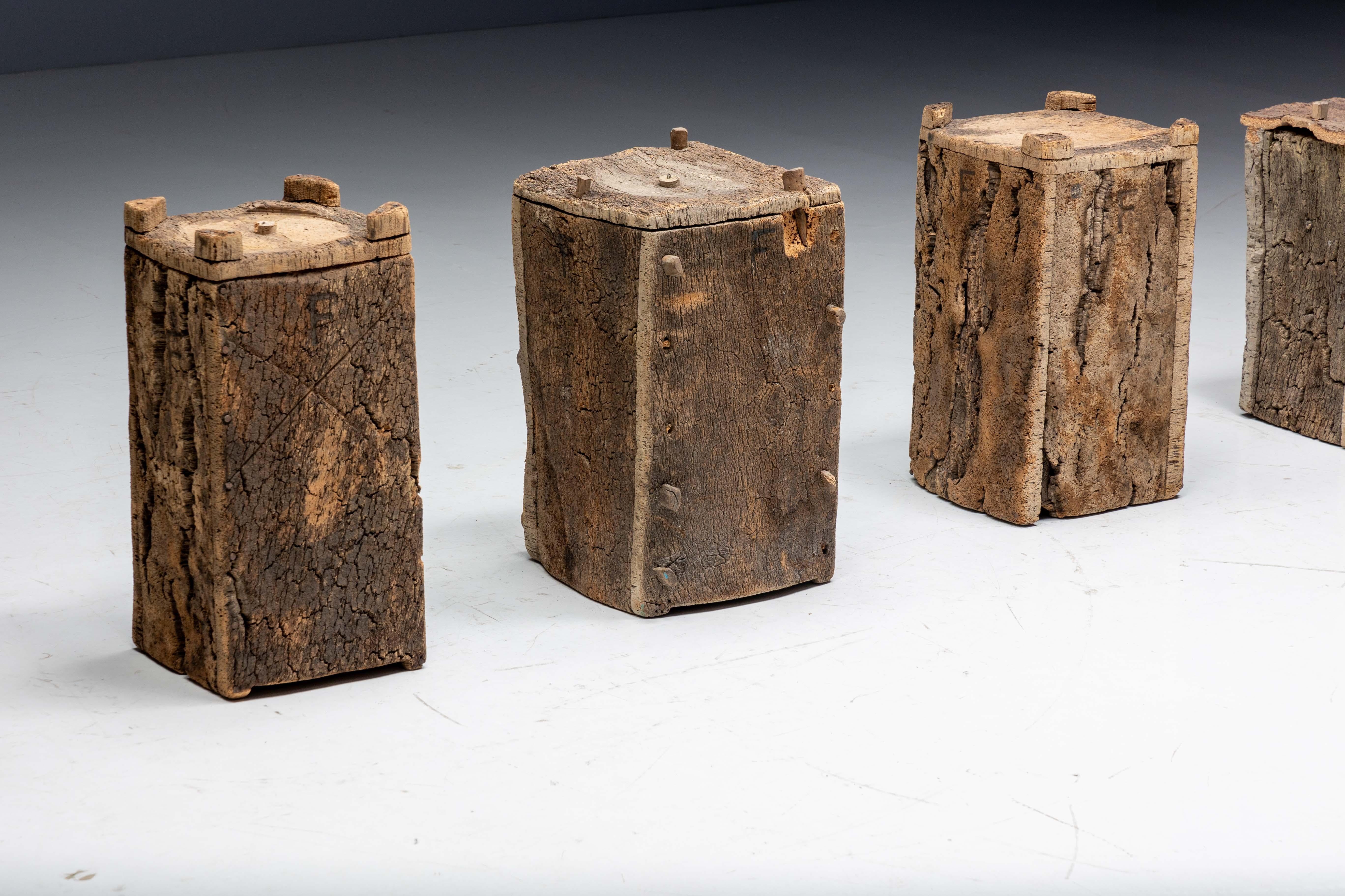 Alveari di tronchi vernacolari Wabi Sabi, Francia, XIX secolo in vendita 8