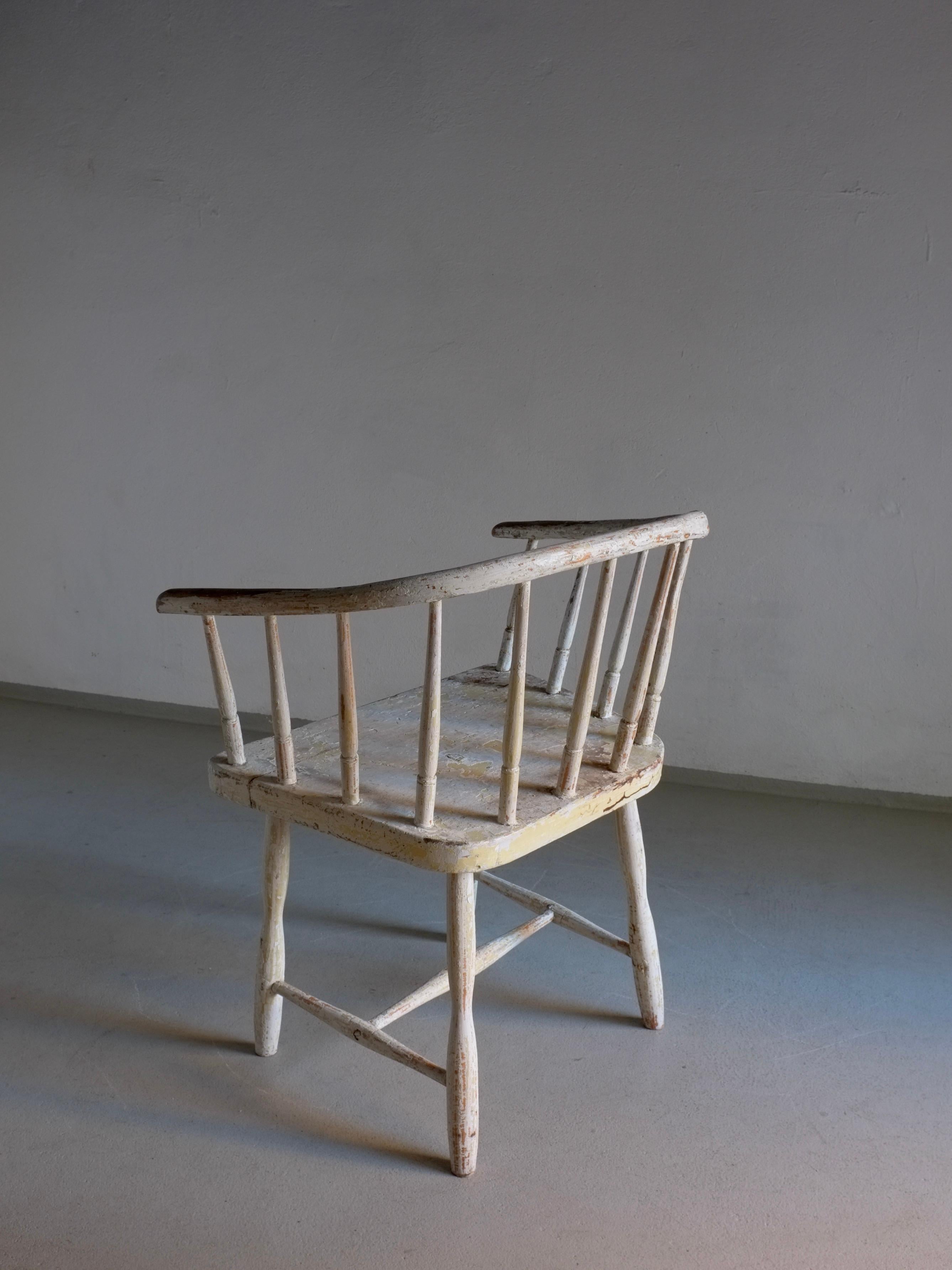 Sillón blanco Wabi Sabi, Letonia, 1900 en venta 1