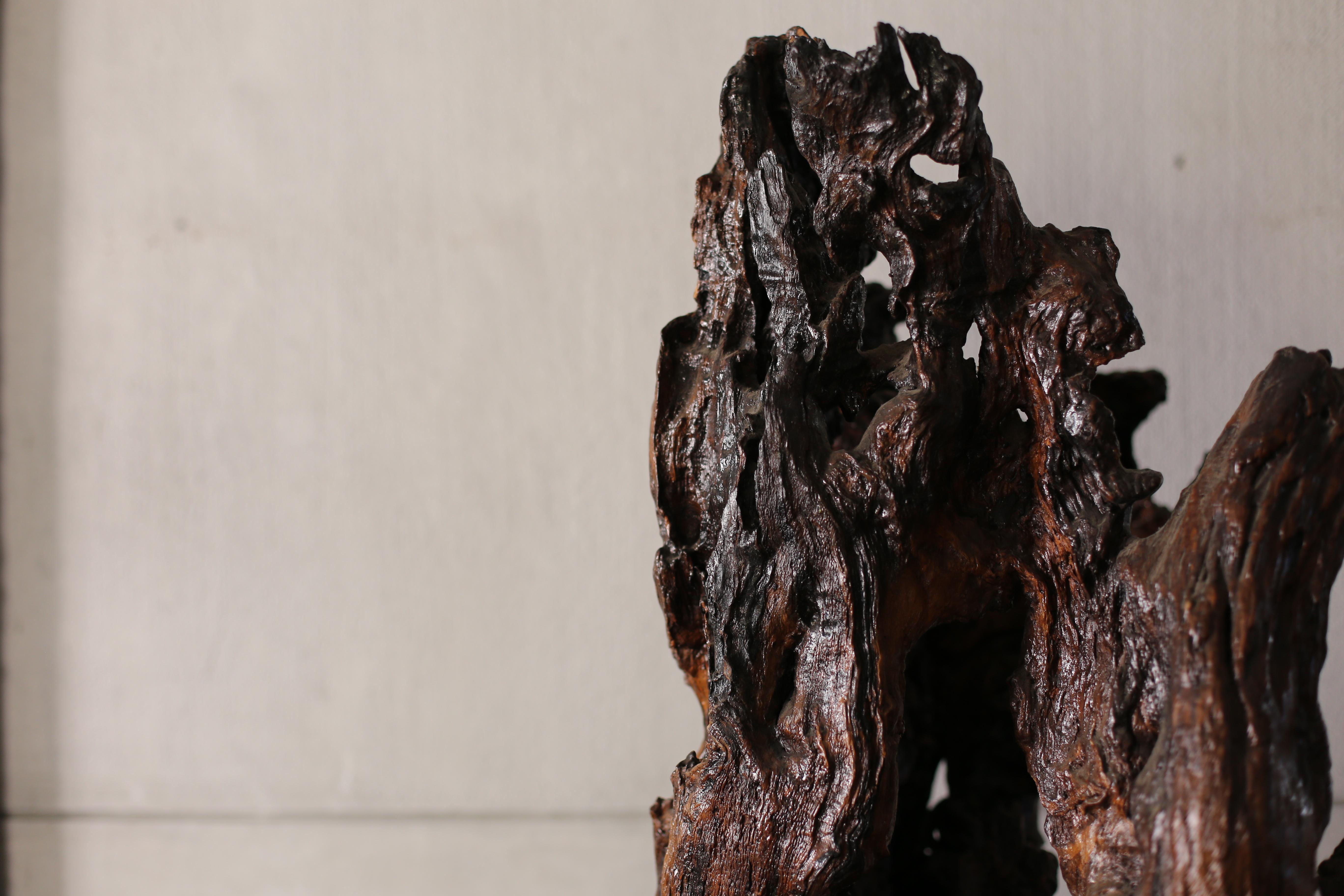 Wabi Sabi Wood Object from Japan / Display , Art For Sale 8