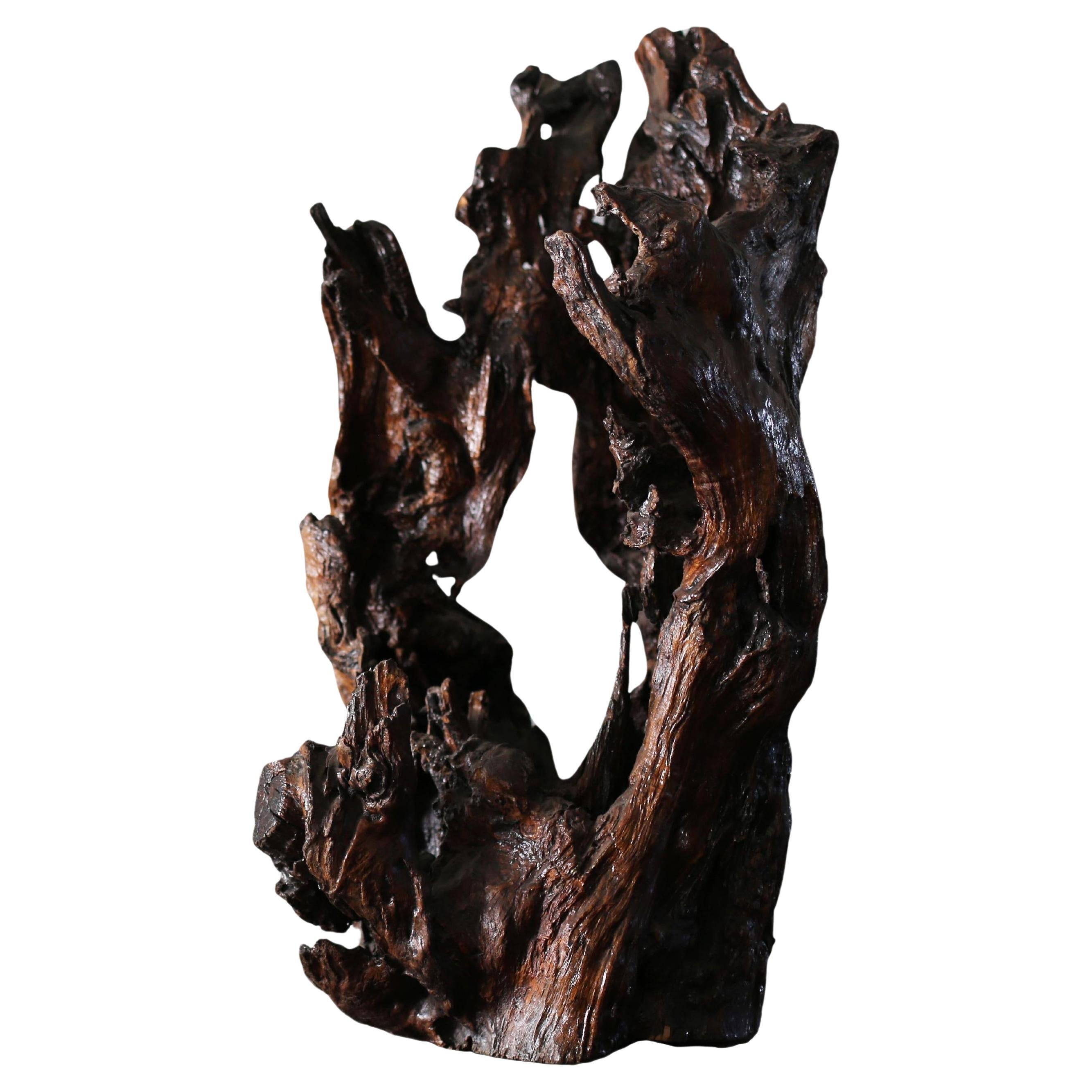 Wabi Sabi Wood Object from Japan / Display , Art For Sale