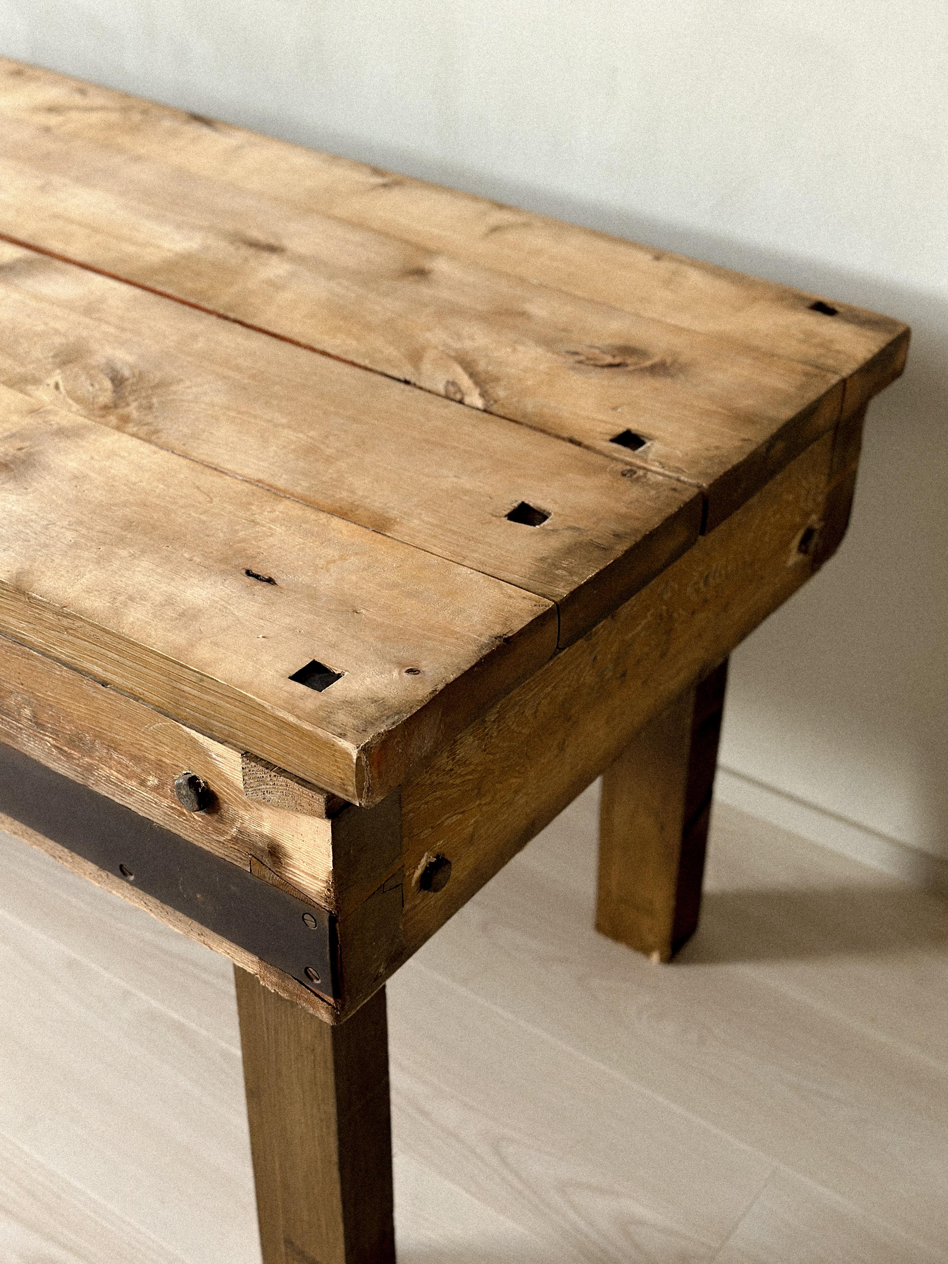 Wabi Sabi Wooden Console, Anonymous, Norway, 1800s For Sale 3