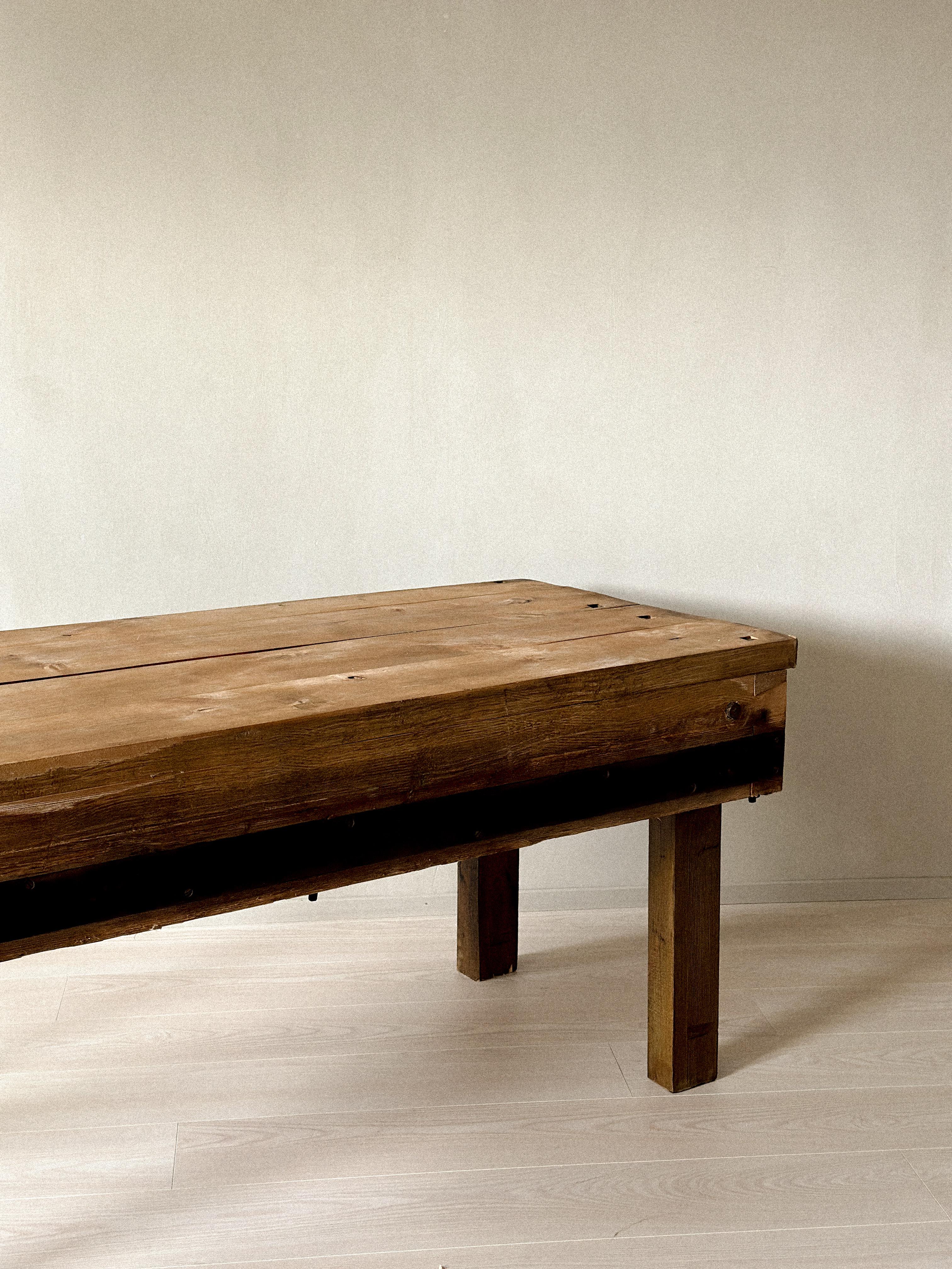 Wabi Sabi Wooden Console, Anonymous, Norway, 1800s For Sale 1