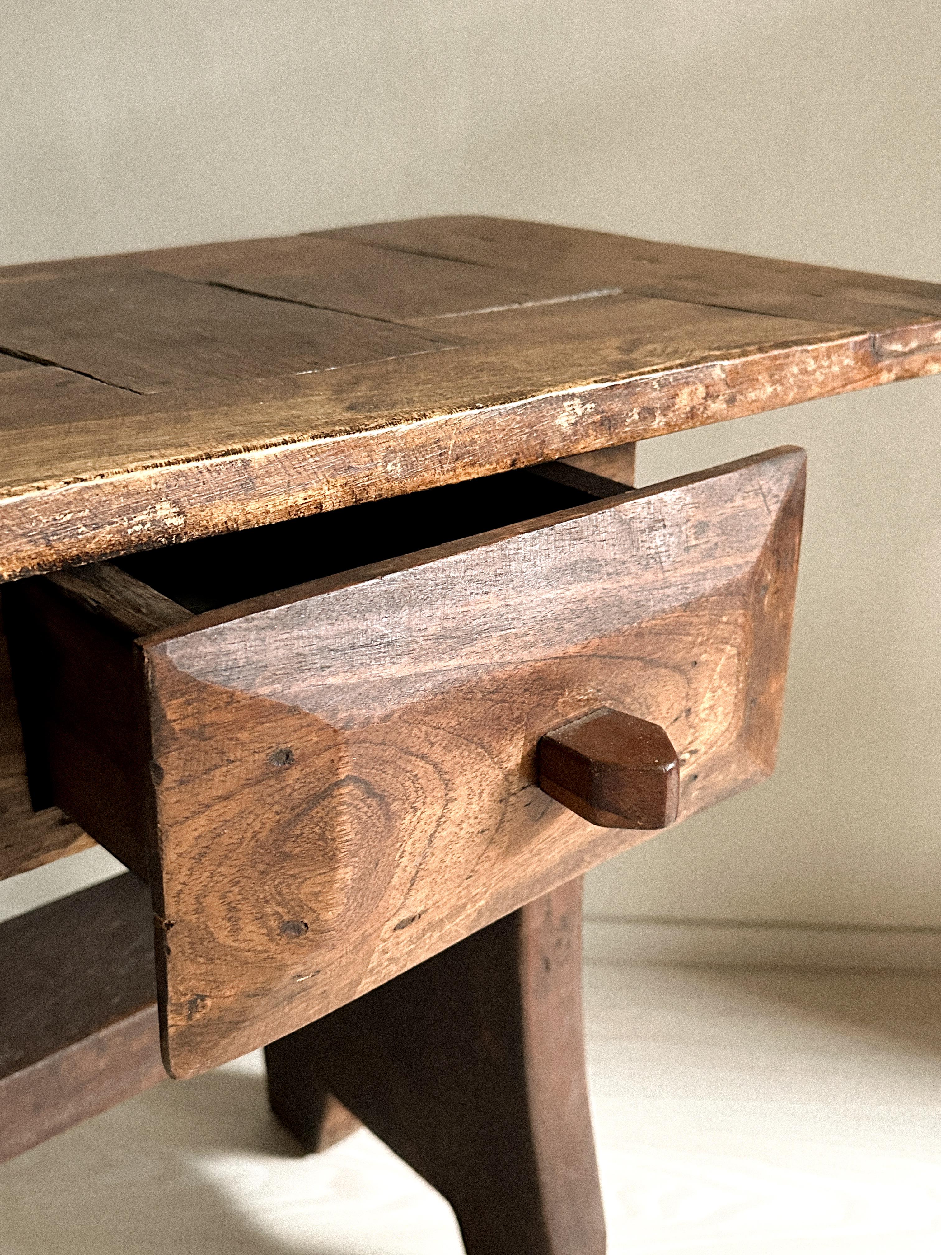 Pine Wabi Sabi Wooden Console, Anonymous, Spain, early 1900s