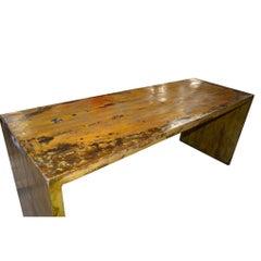 Wabi Sabi Wooden Console with Exceptional Patina, Asia