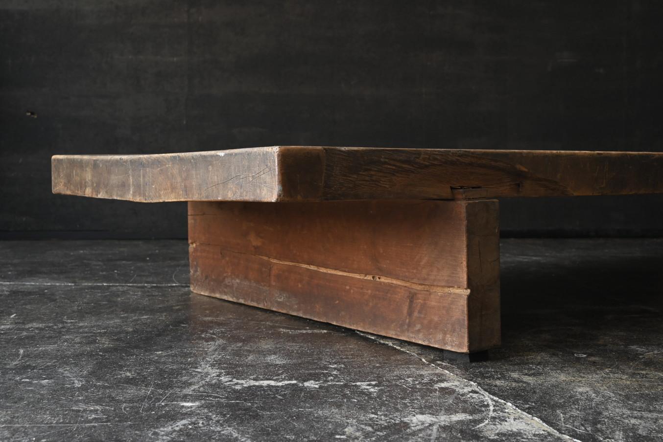 Mesa baja de madera wabi-sabi utilizada en las escuelas japonesas/1874-1920/mesa de sofá 5
