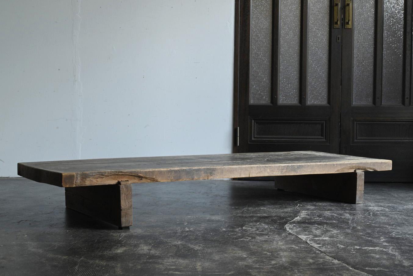 Mesa baja de madera wabi-sabi utilizada en las escuelas japonesas/1874-1920/mesa de sofá 9