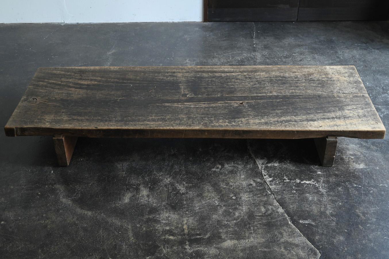 Mesa baja de madera wabi-sabi utilizada en las escuelas japonesas/1874-1920/mesa de sofá 10