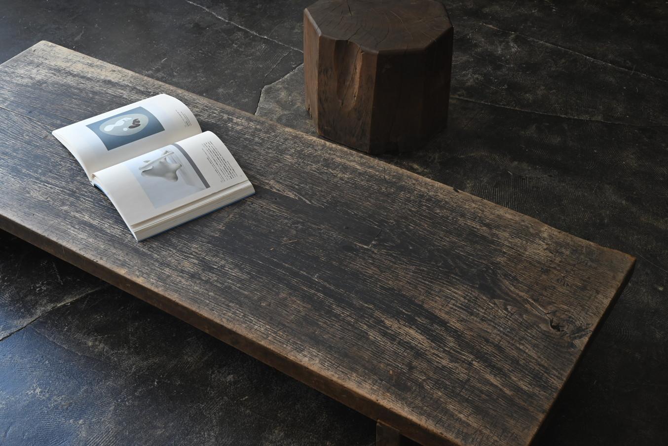 Mesa baja de madera wabi-sabi utilizada en las escuelas japonesas/1874-1920/mesa de sofá Meiji