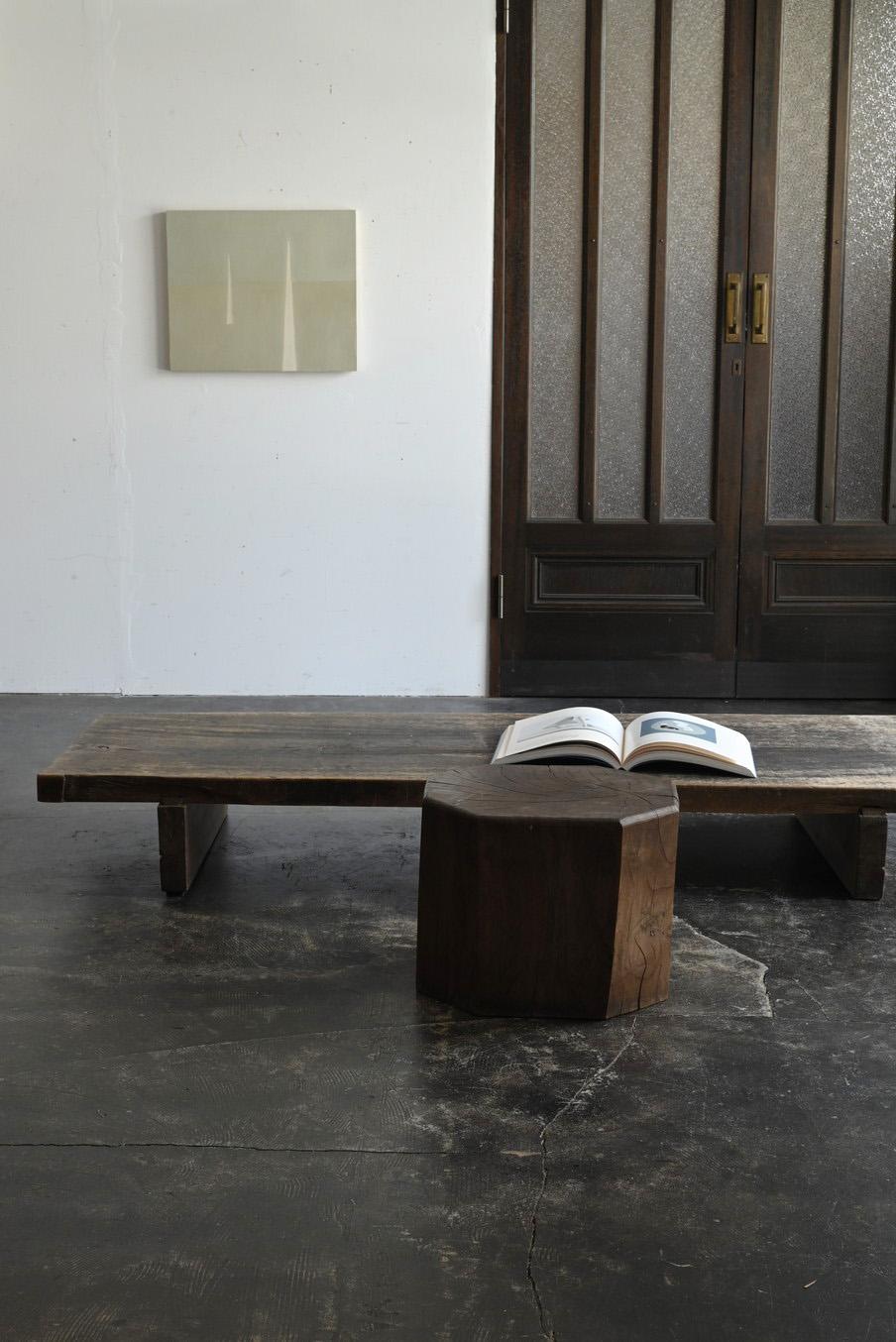 Mesa baja de madera wabi-sabi utilizada en las escuelas japonesas/1874-1920/mesa de sofá Japonés