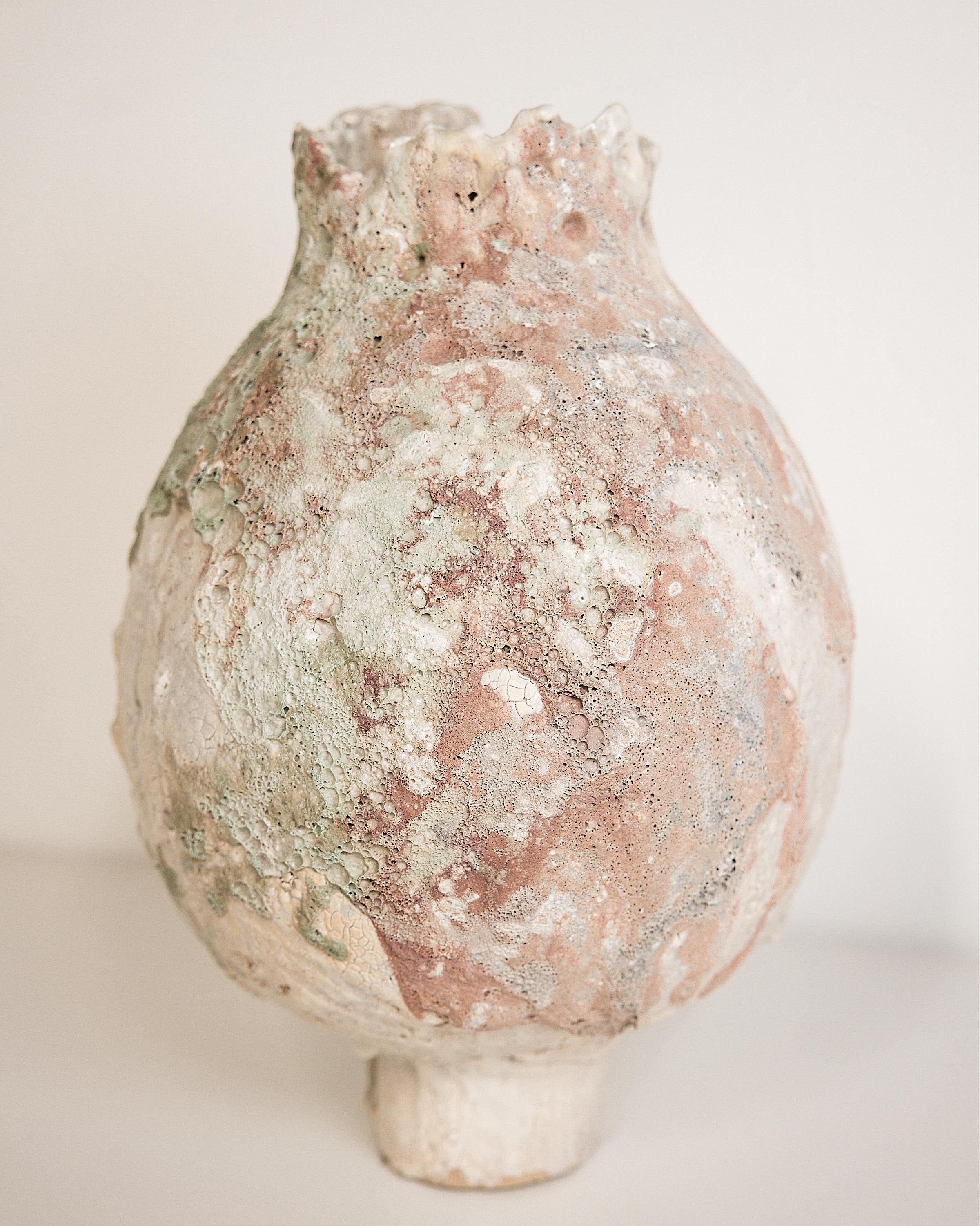 Wabi Sabi Woodland Series Moon Vase Large For Sale 3