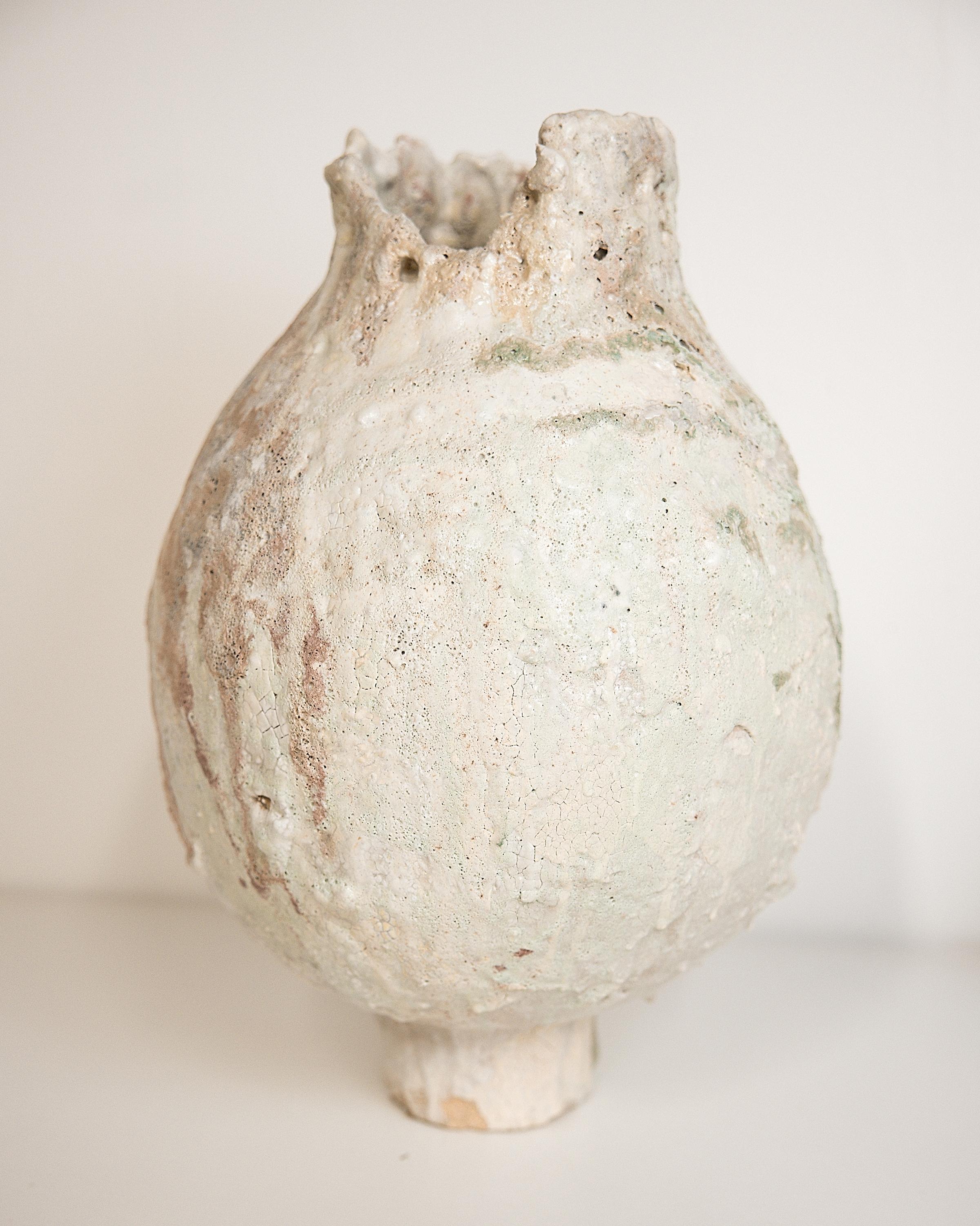 Organique Grand vase Moon de la série Woodland de Wabi Sabi en vente