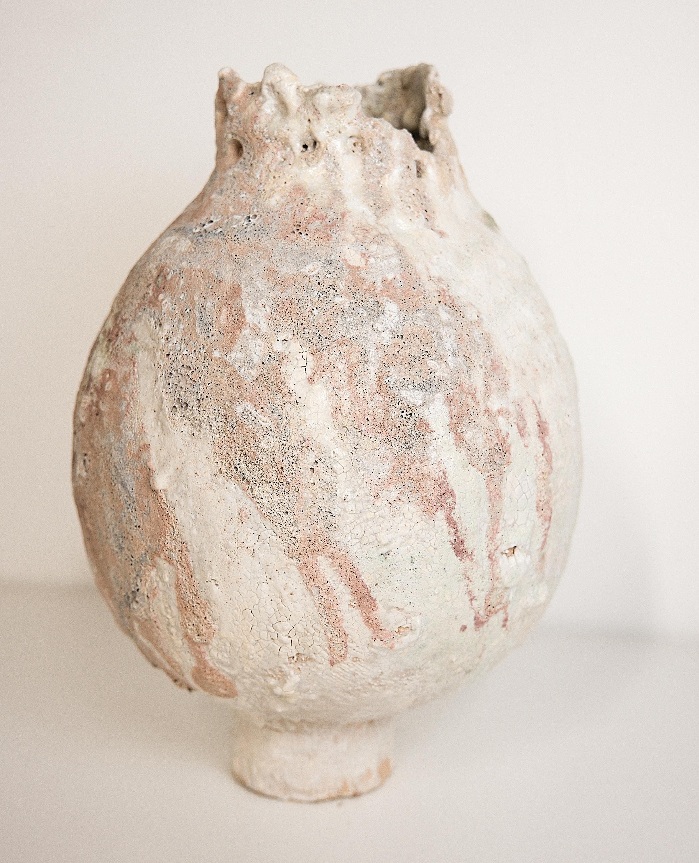 Contemporary Wabi Sabi Woodland Series Moon Vase Large For Sale