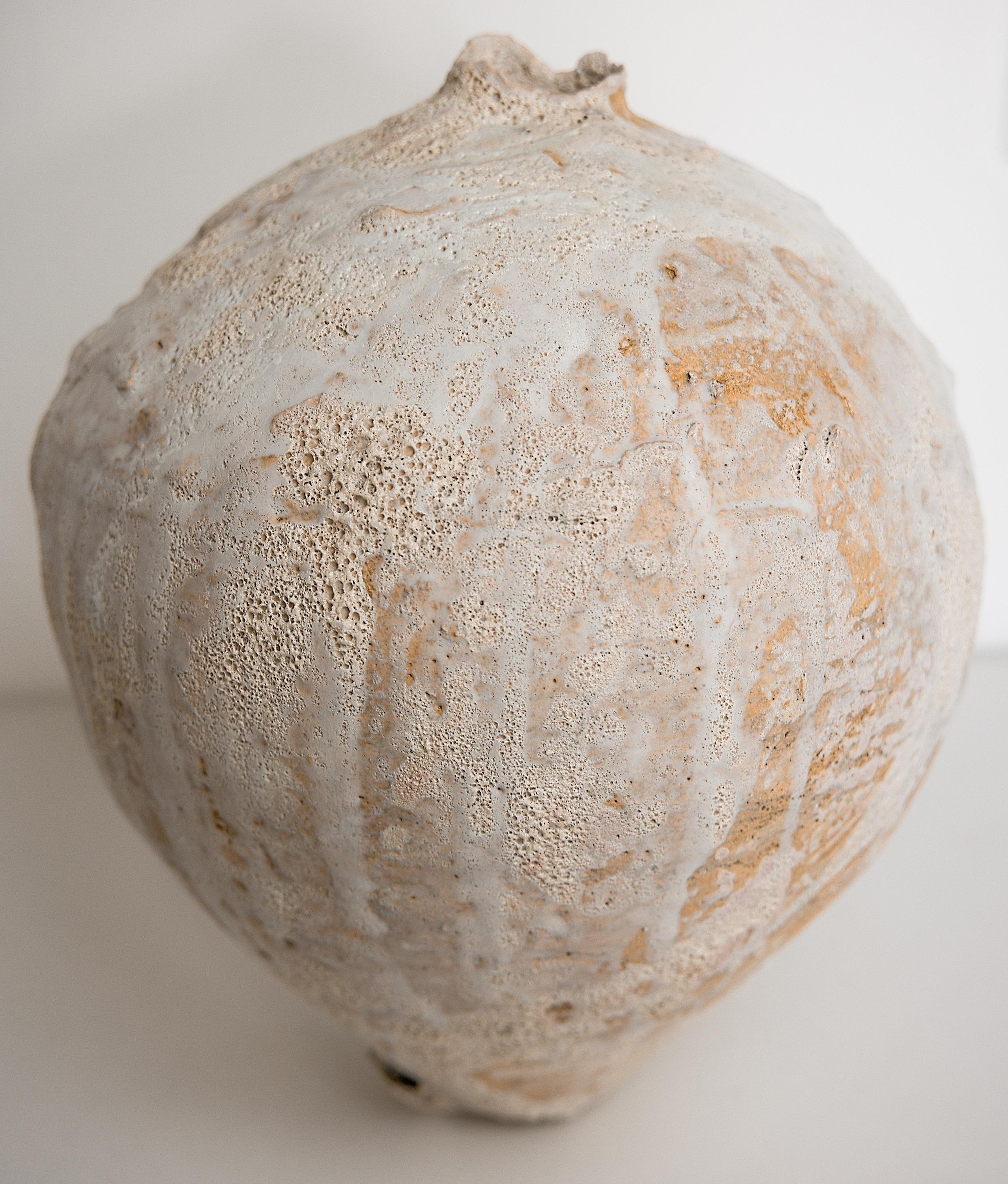 Wabi Sabi Woodland Series Moon Vase Narrow Opening For Sale 2