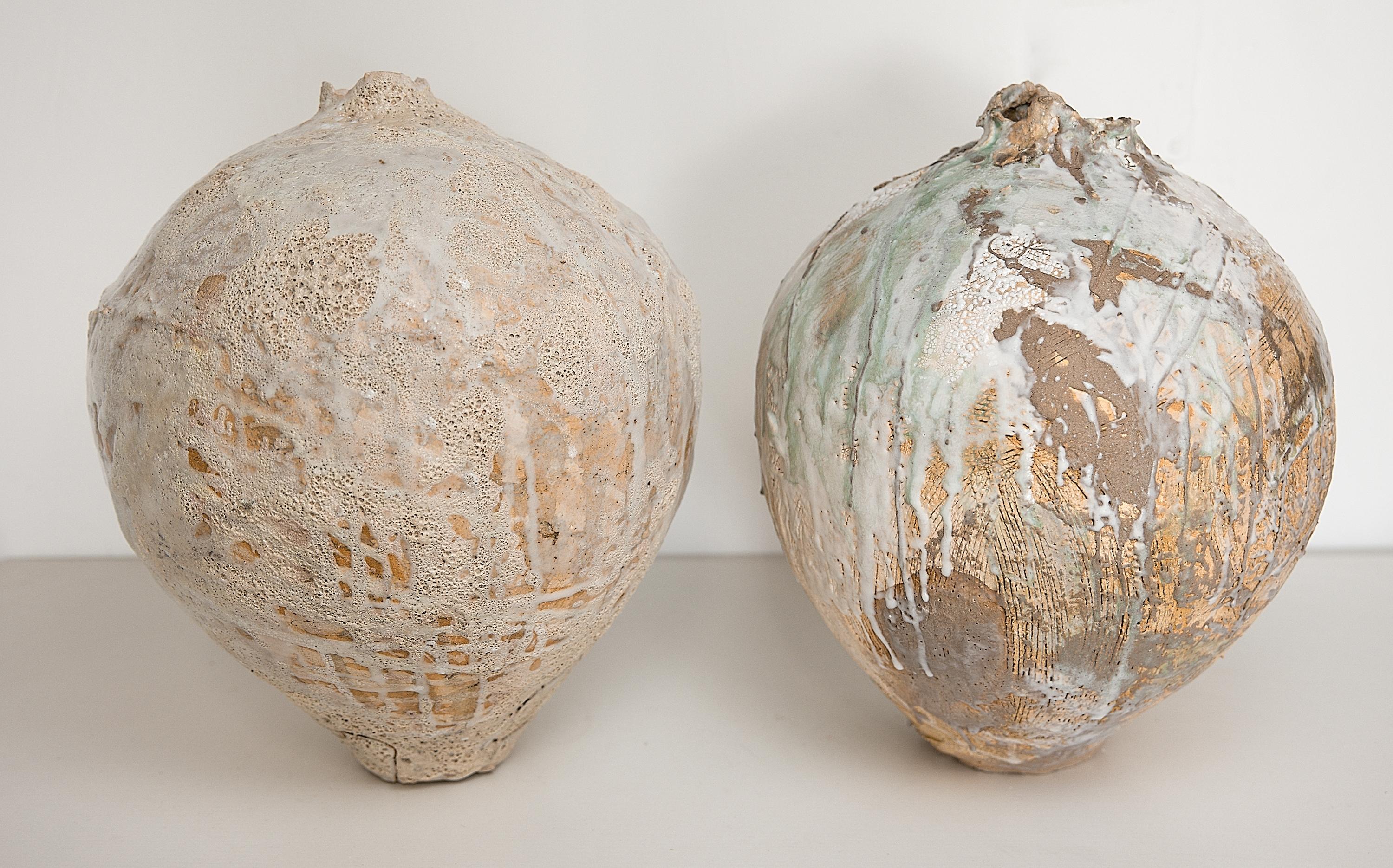 Wabi Sabi Woodland Series Moon Vase Narrow Opening II For Sale 2