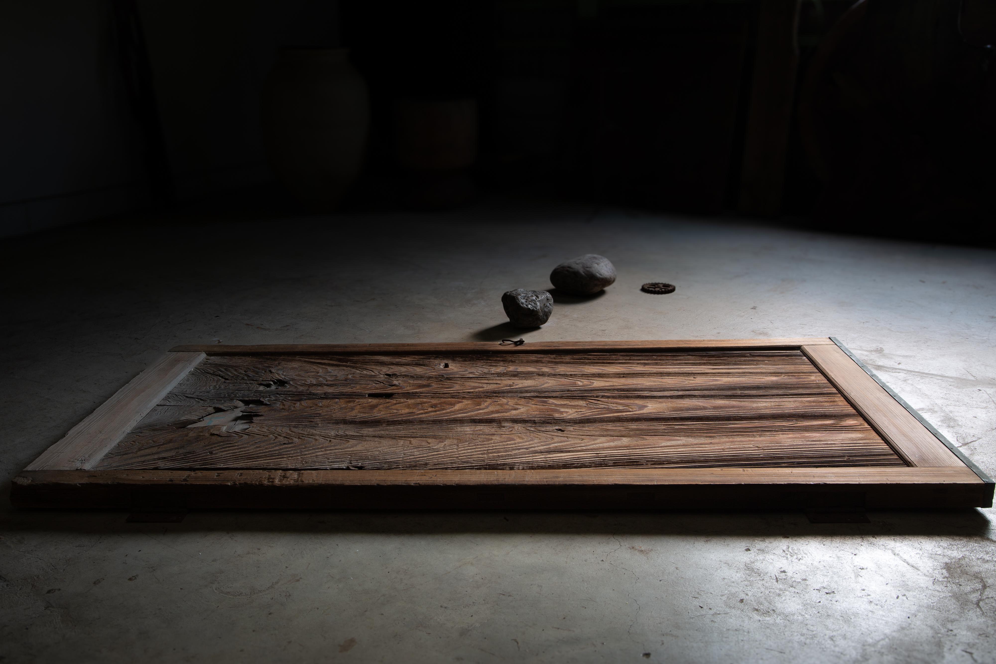 wabi sabi Yoshino Puerta de cedro japonés Puerta exterior rústica de jardín Años 1870-1920 en venta 8
