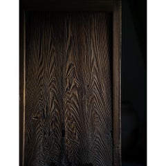 1870s-1920s Japanese antique Yoshino cedar garden exterior door rustic wabi sabi