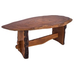 Wabi Sabi Style Dining Table in American Redwood