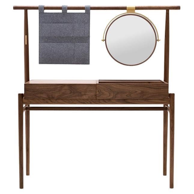 Wabi Walnut Dressing Table with Storage For Sale