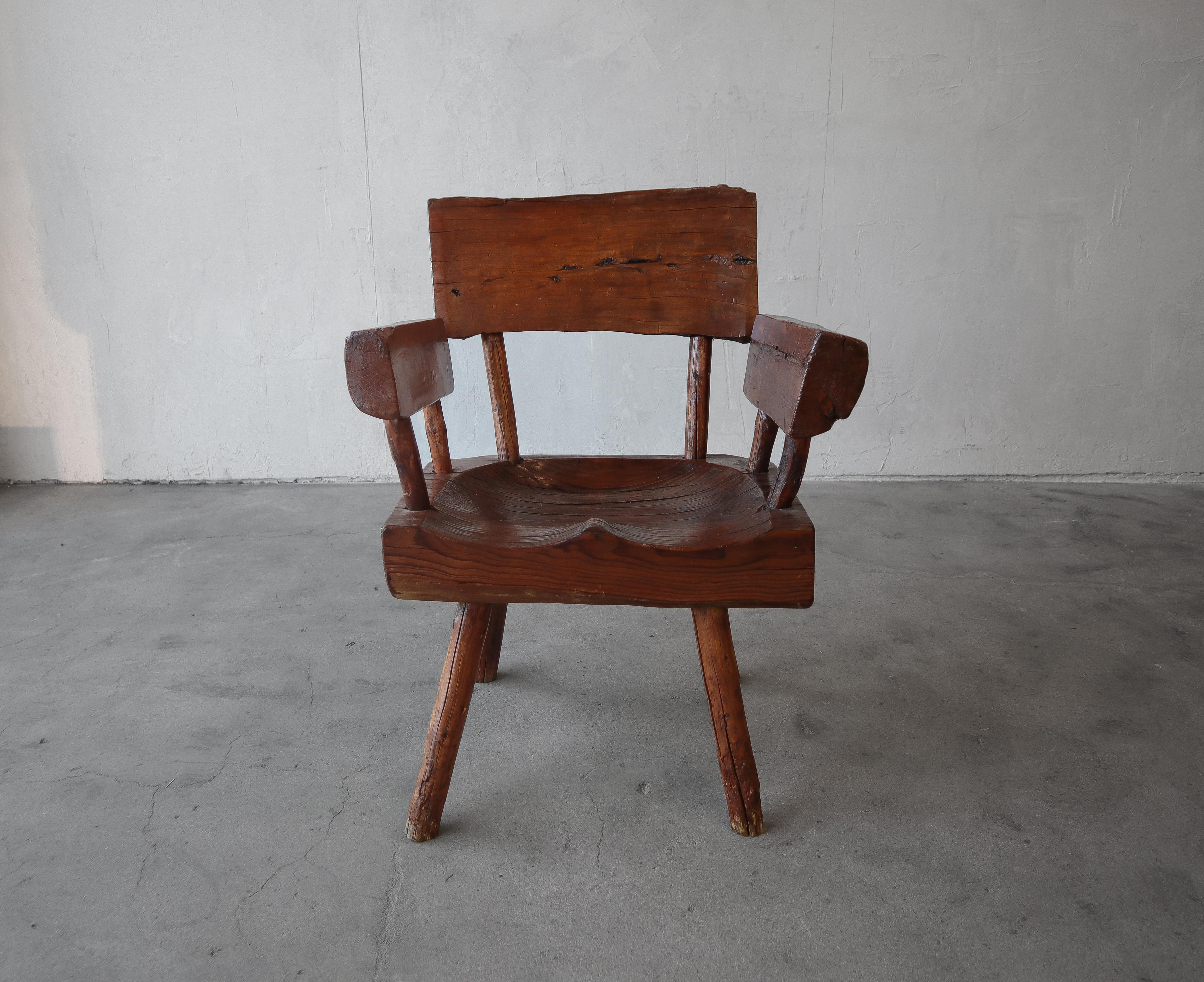mexican wood chair
