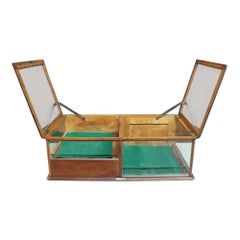 Waddell Wooden Ware Works Oak Country Store Display Case & Cash Register Drawer