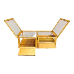 Waddell Wooden Ware Works Oak Country Store Display Case & Cash Register Drawer