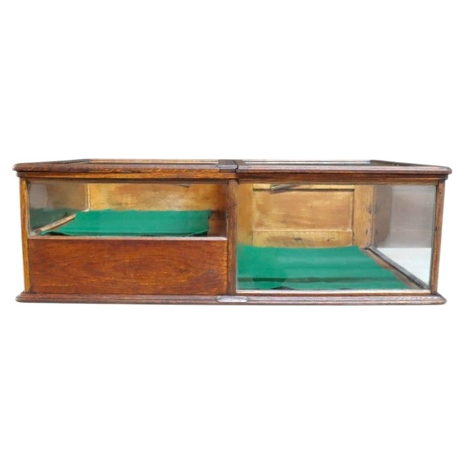 Waddell Wooden Ware Works Oak Country Store Display Case & Cash Register Drawer