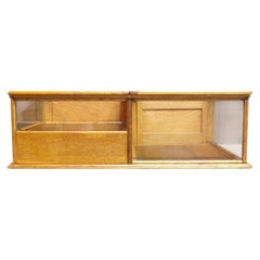 Waddell Wooden Ware Works Oak Country Store Display Case & Cash Register Drawer