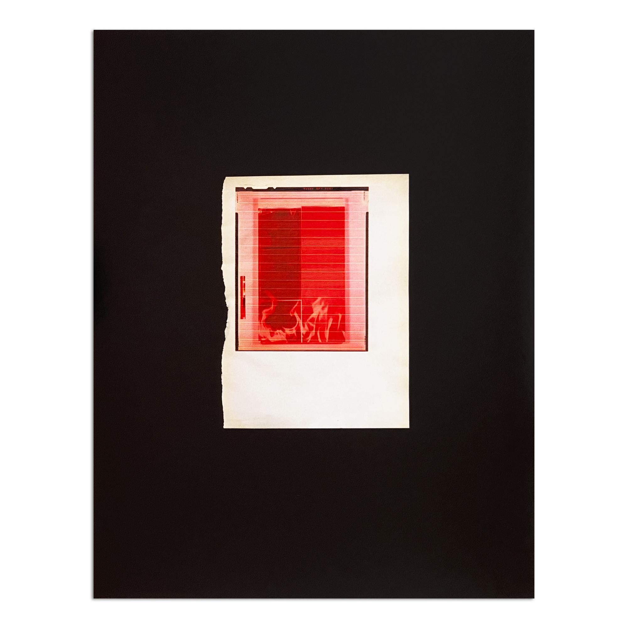 Wade Guyton, Rotes Feuer für SMC, signierter Druck, zeitgenössische Kunst, abstrakte Kunst im Angebot 1