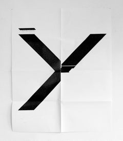 X Poster (Untitled, 2007, Epson UltraChrome inkjet on linen, 84 x 69 in, WG1211)