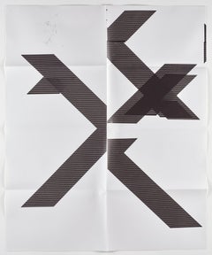 Affiche en X (Untitled, 2007, jet d'encre Epson UltraChrome sur lin, 84x69, WG1210)