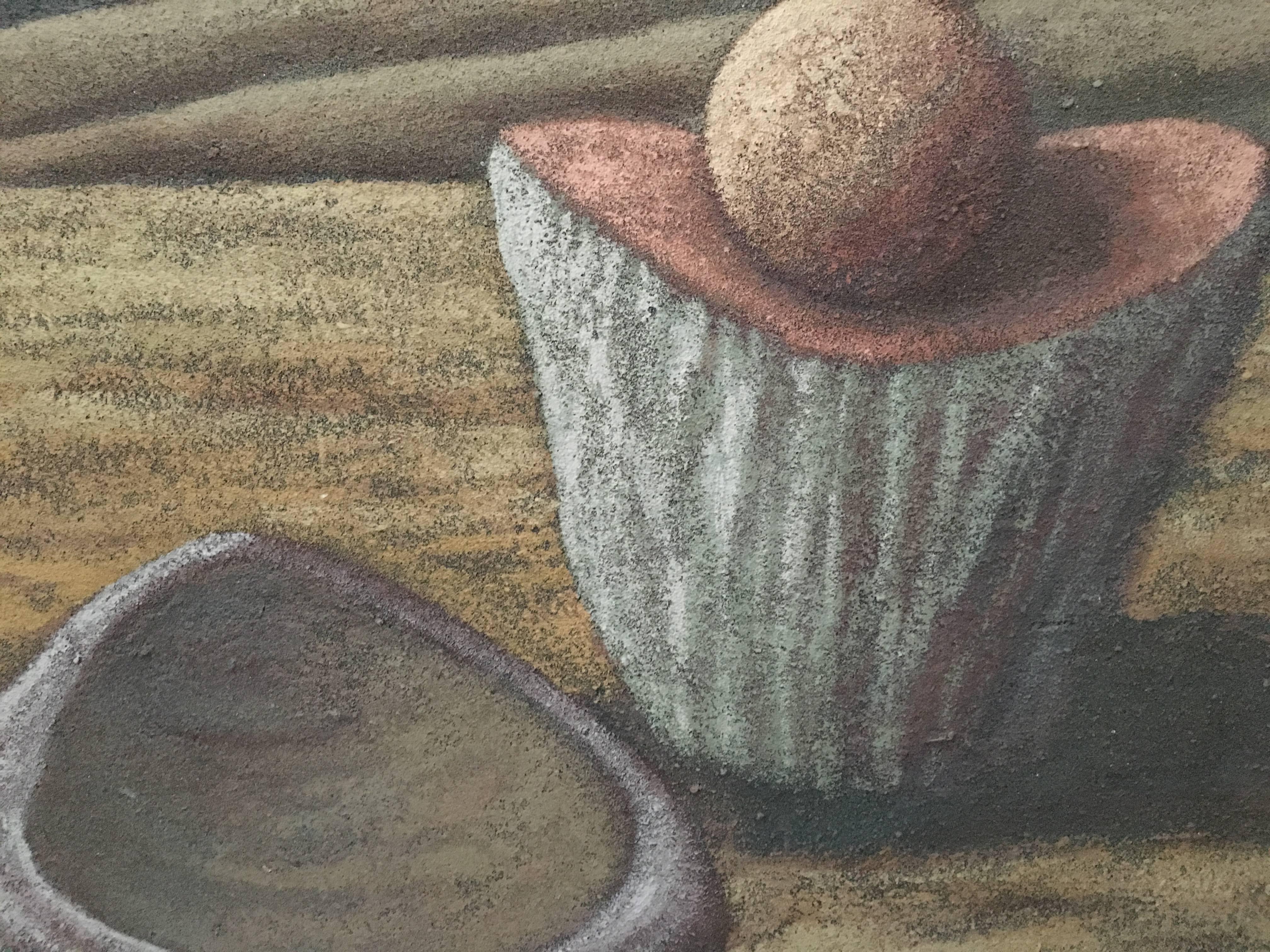 History Farm, Kalifornien Modernist Ölgemälde (Moderne), Painting, von Wade Hoefer