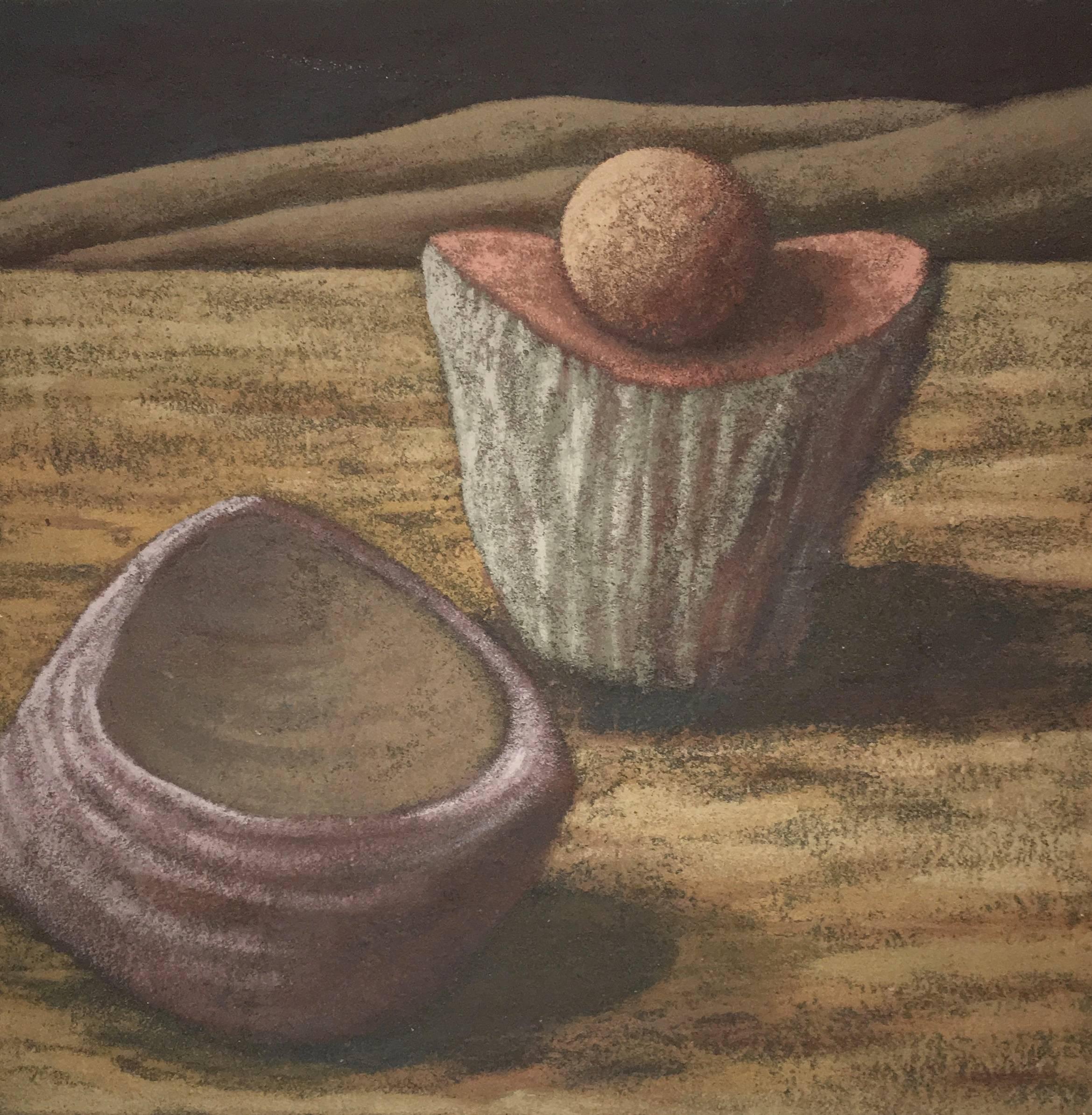 Wade Hoefer Still-Life Painting – History Farm, Kalifornien Modernist Ölgemälde