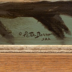 "Vadear" Pintura al óleo original de Peter Darro