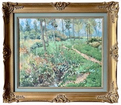 Victor Wagemaekers, Bruxelles 1876 - 1953, Una strada attraverso una foresta, tecnica mista