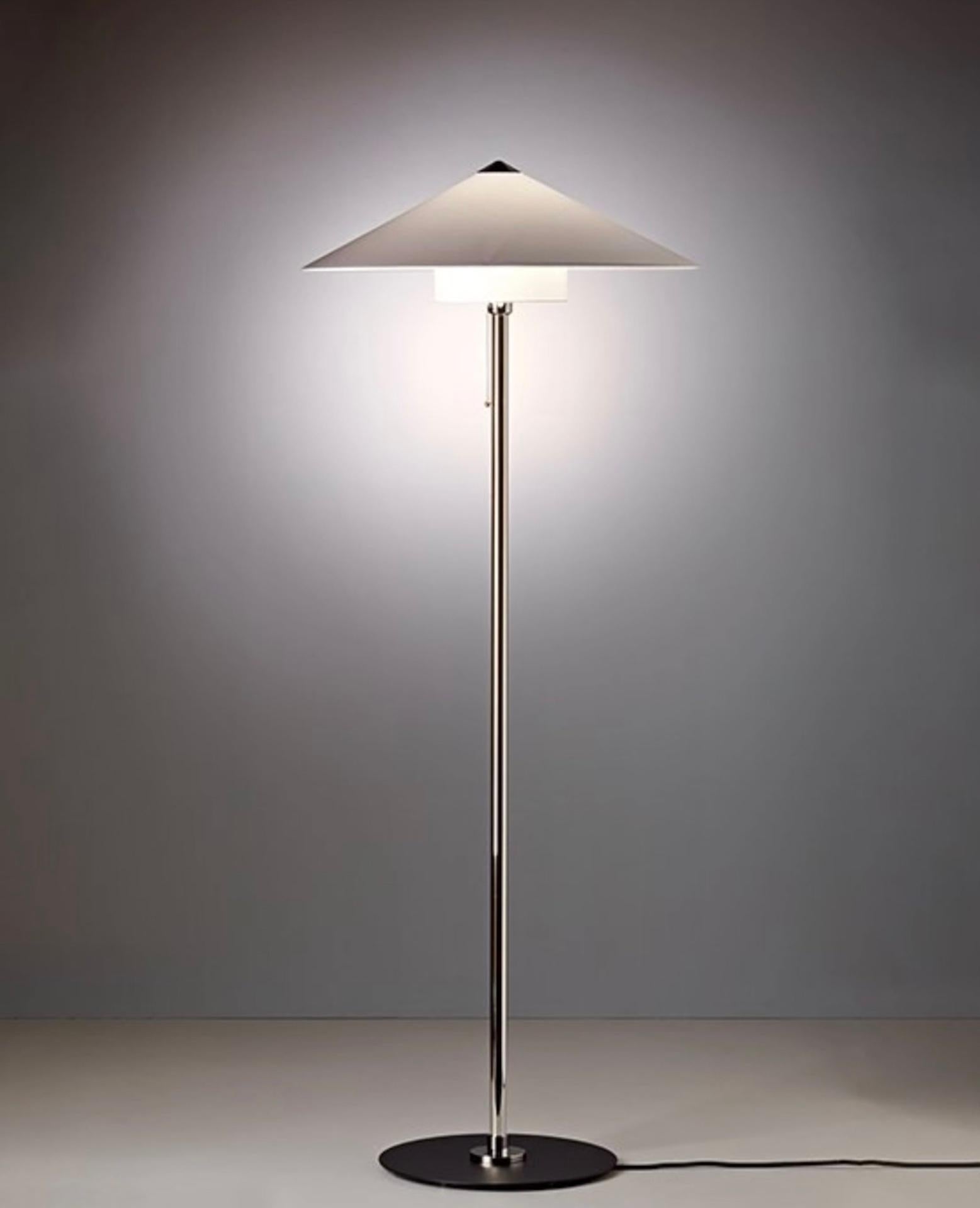 German Wagenfeld Floor Lamp WSTL 30 by Wilhelm Wagenfeld for Tecnolumen For Sale