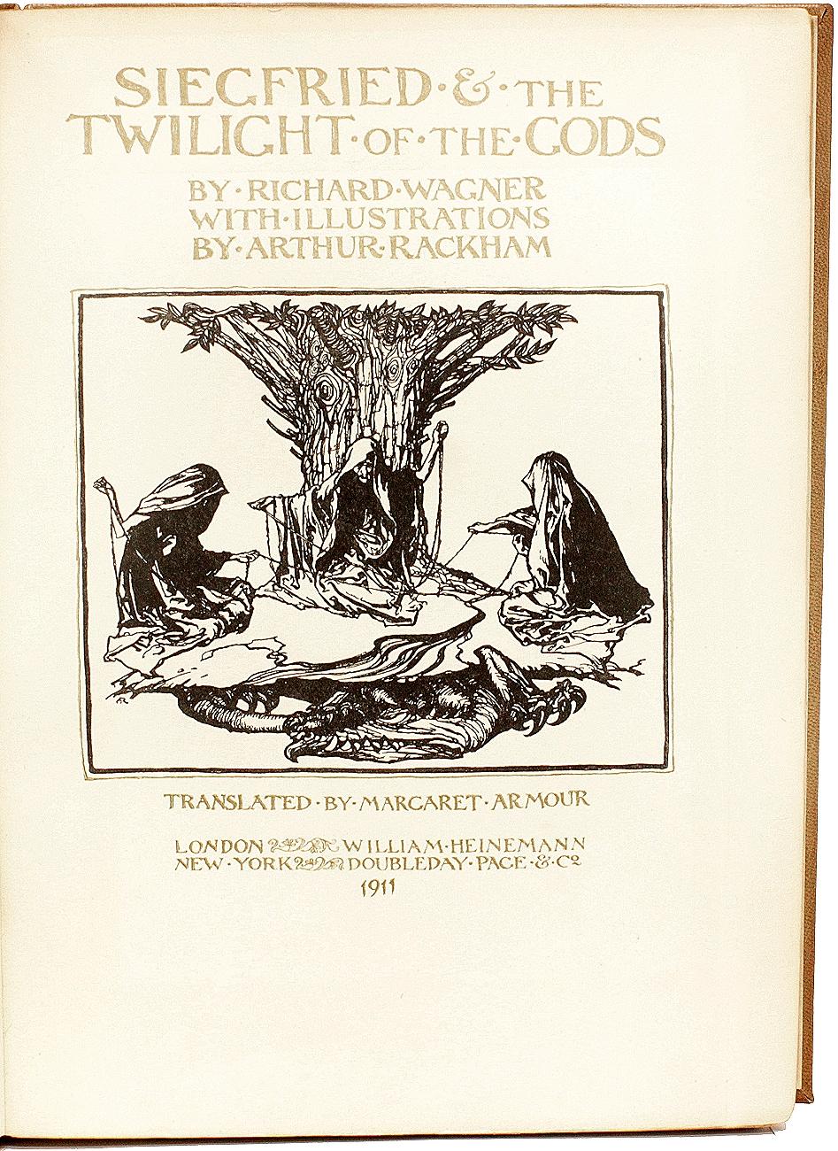 Britannique WAGNER (Arthur Rackham) Siegfried & The Twilight Of The Gods. 1ÈRE ÉDITION COMMERCIALE en vente