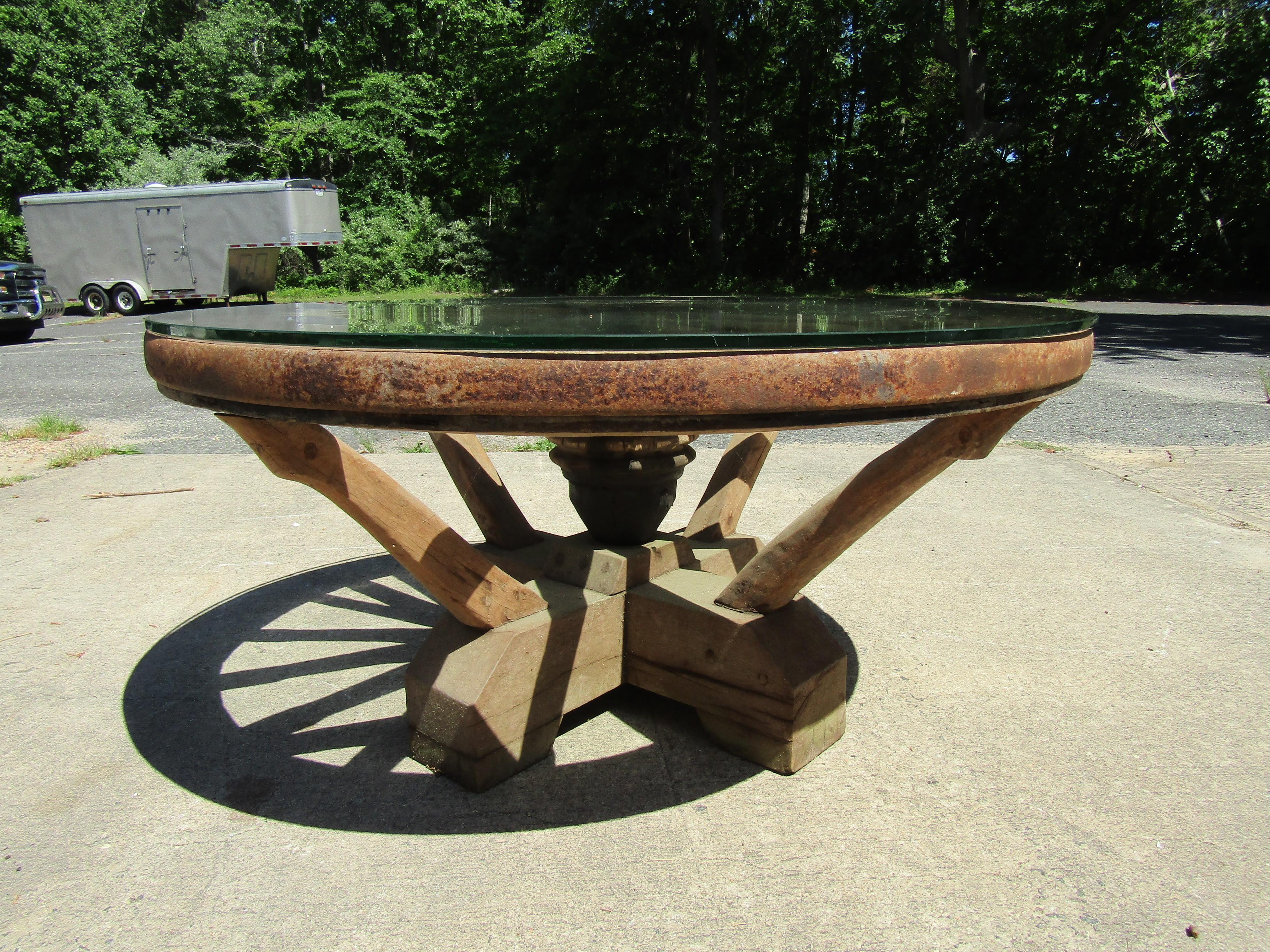 Wagon Wheel Coffee Table For Sale at 1stDibs wagon wheel table, wagon
