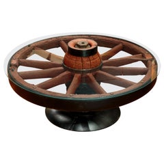 Tavolino a ruota di carro