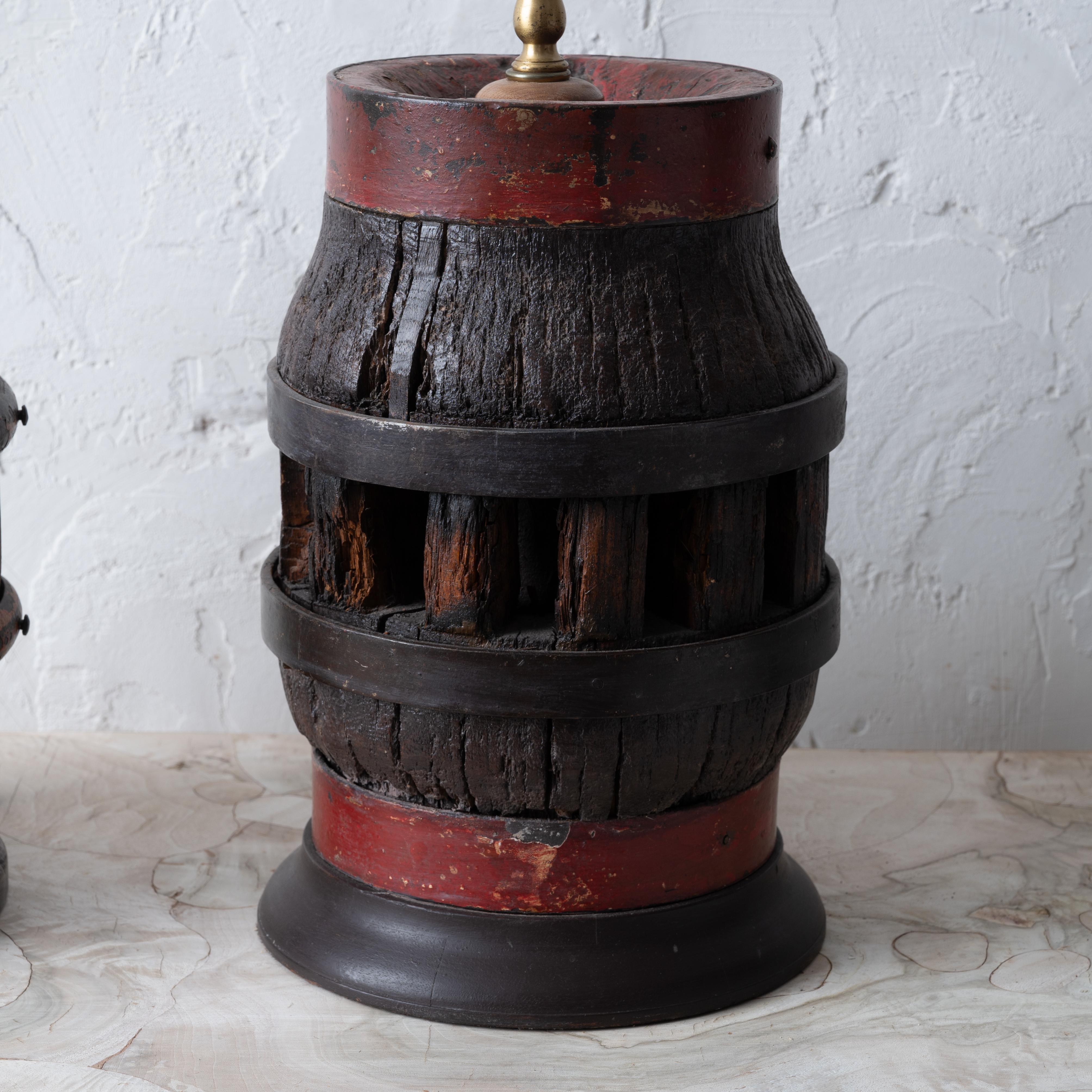 Wagon Wheel Hub Lamps 2