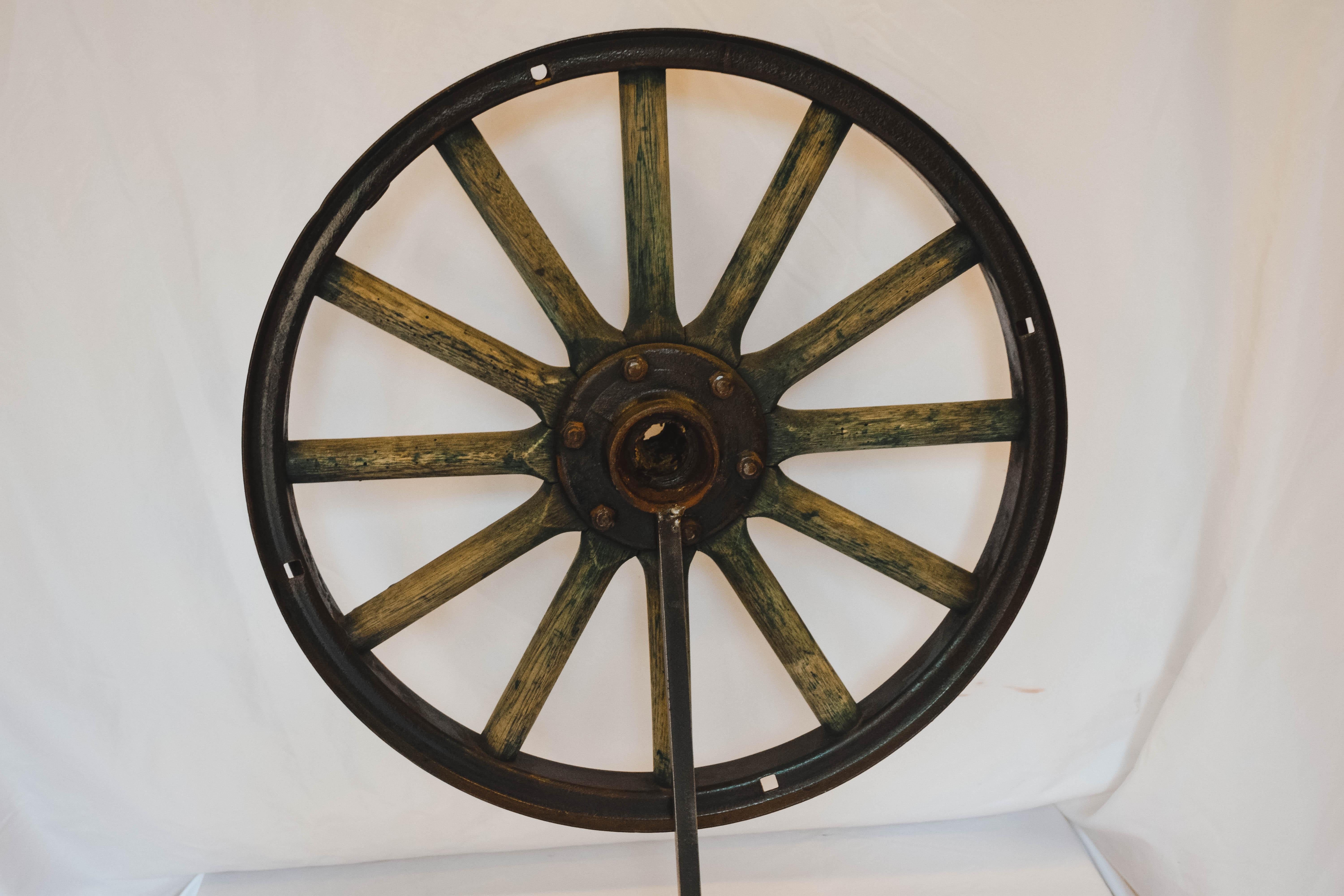 Wagon Wheel on Stand 4