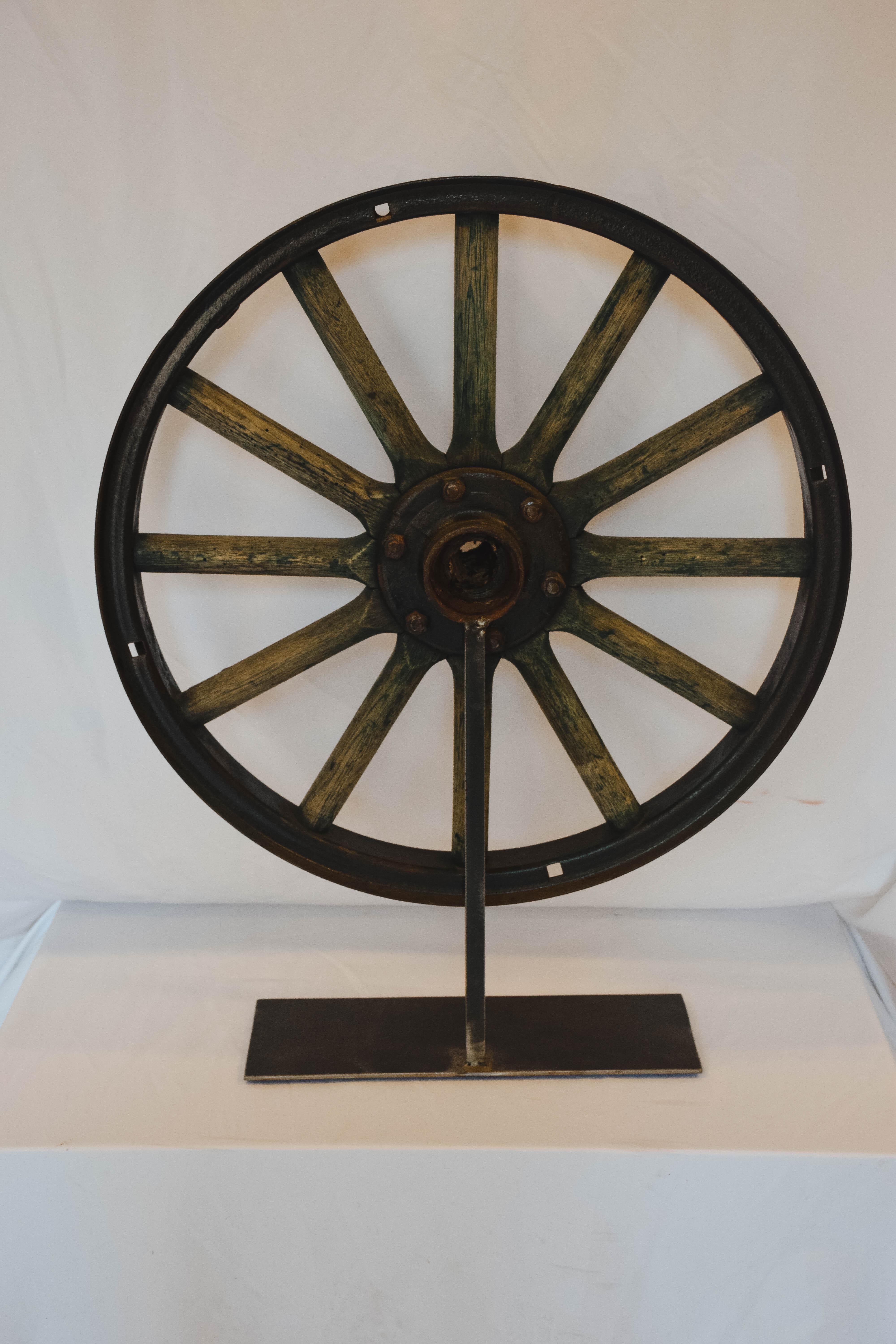 Wagon Wheel on Stand 2