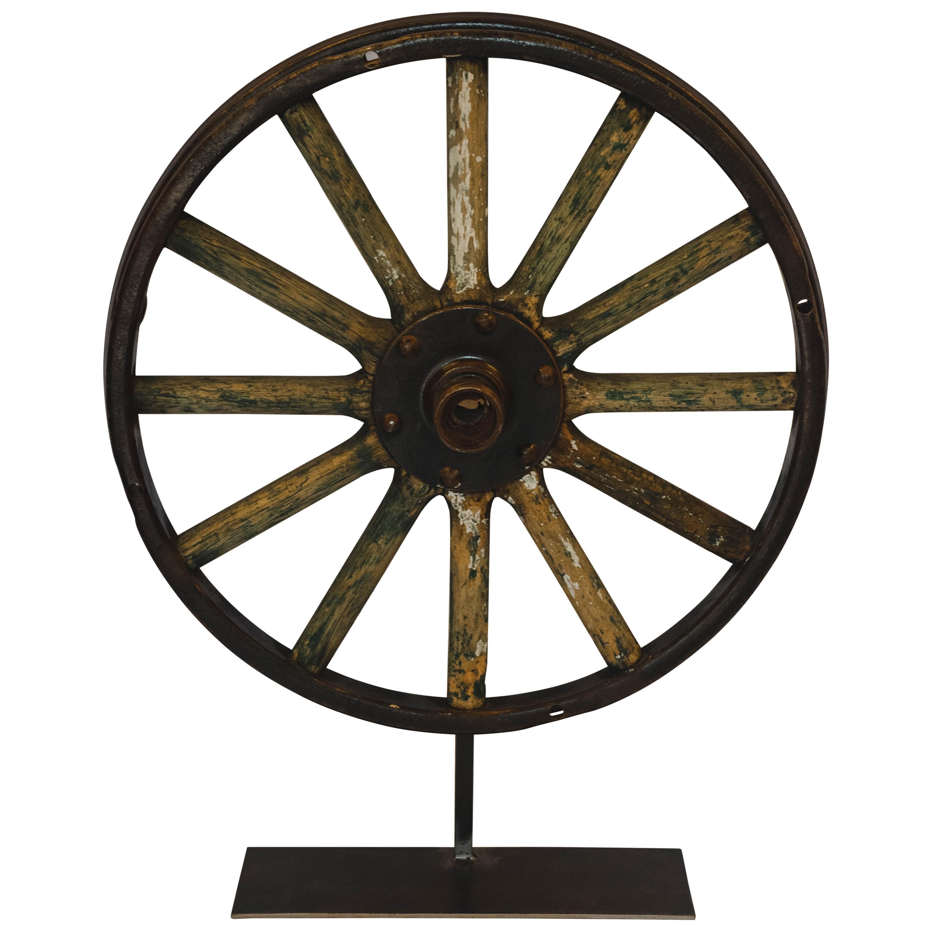 Wagon Wheel on Stand